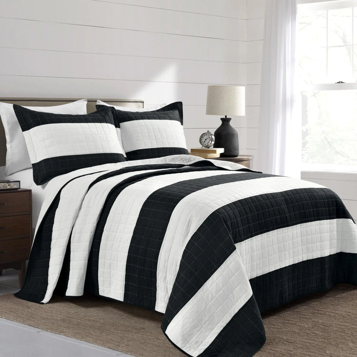 Stripe 3 Piece Quilt Set - Image 6