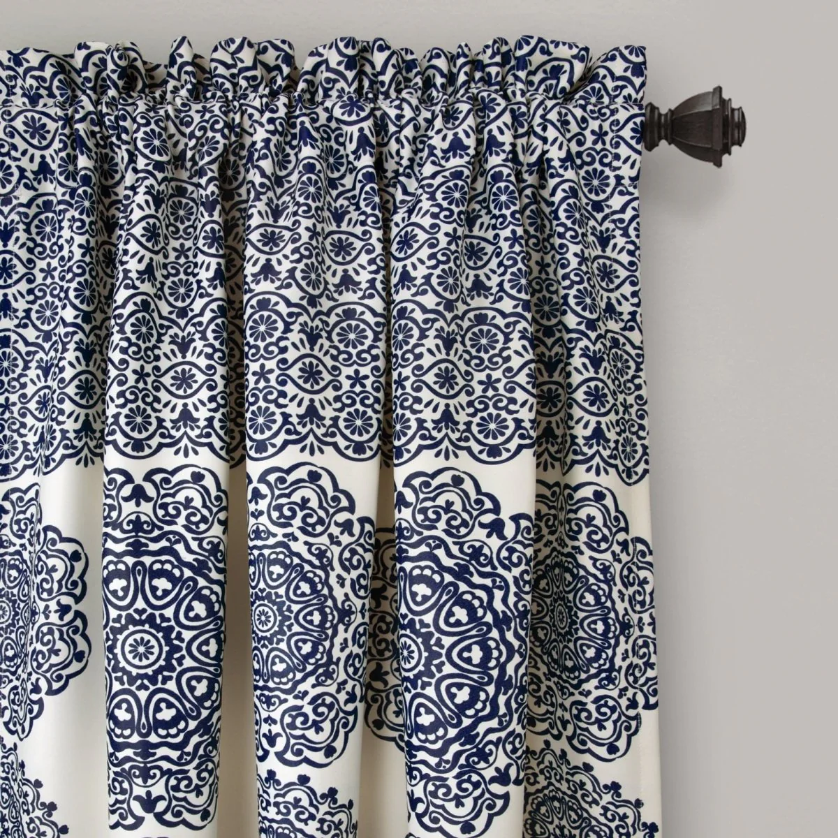 Stripe Medallion Light Filtering Window Curtain Set - Image 10