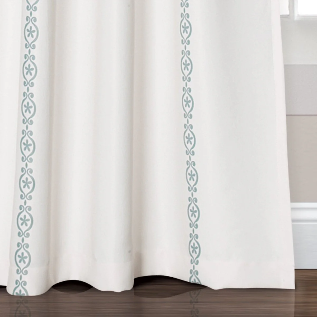 Stripe Medallion Light Filtering Window Curtain Set - Image 11