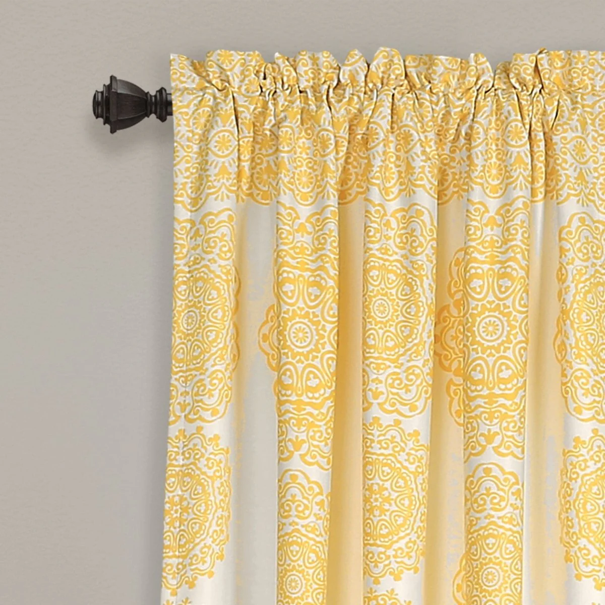 Stripe Medallion Light Filtering Window Curtain Set - Image 13
