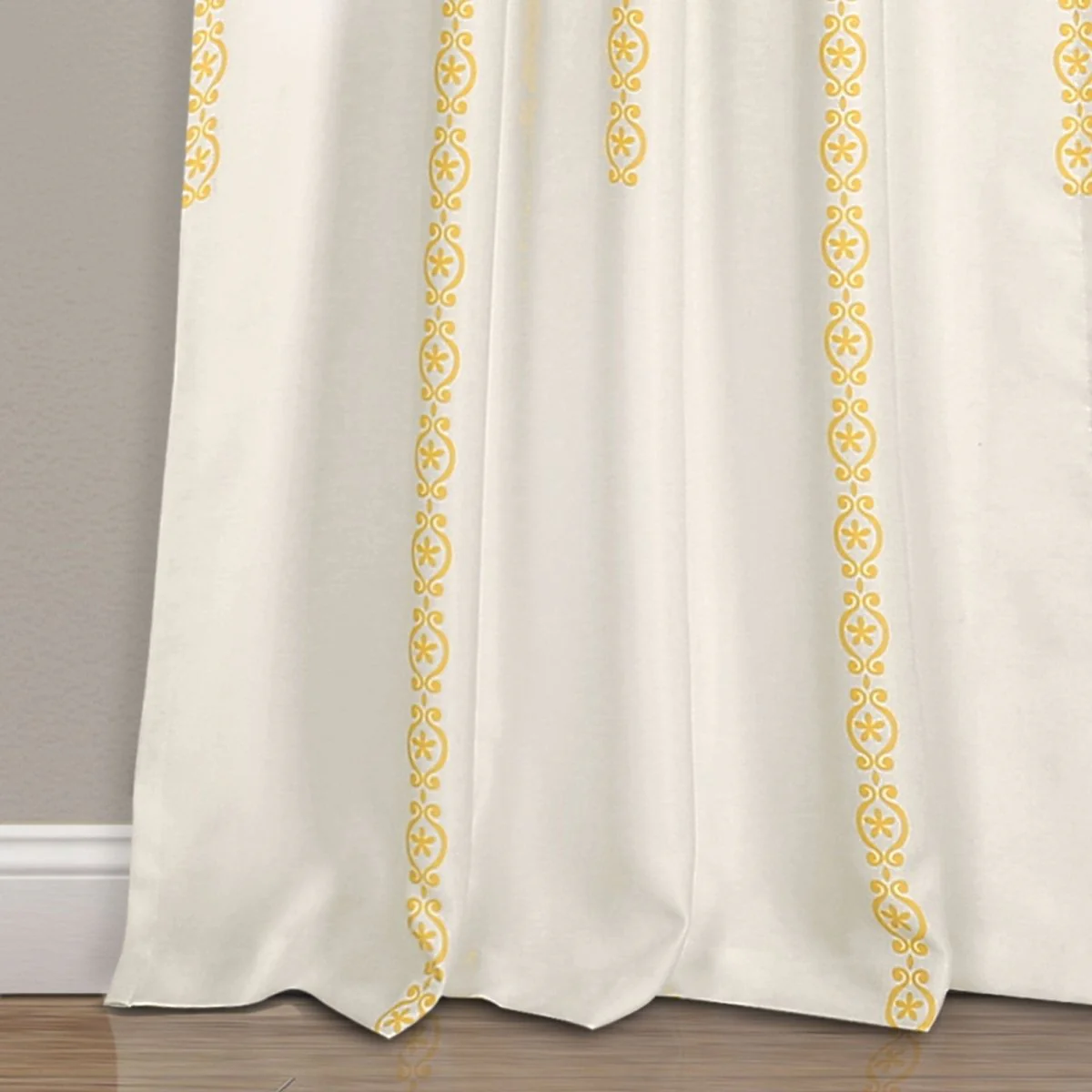 Stripe Medallion Light Filtering Window Curtain Set - Image 14
