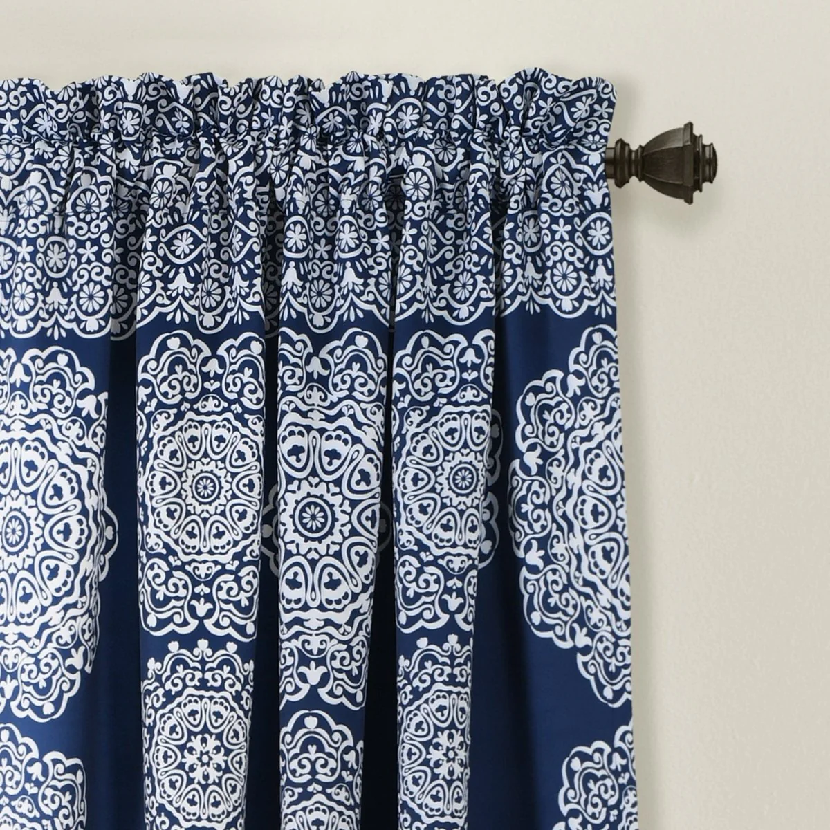 Stripe Medallion Light Filtering Window Curtain Set - Image 17