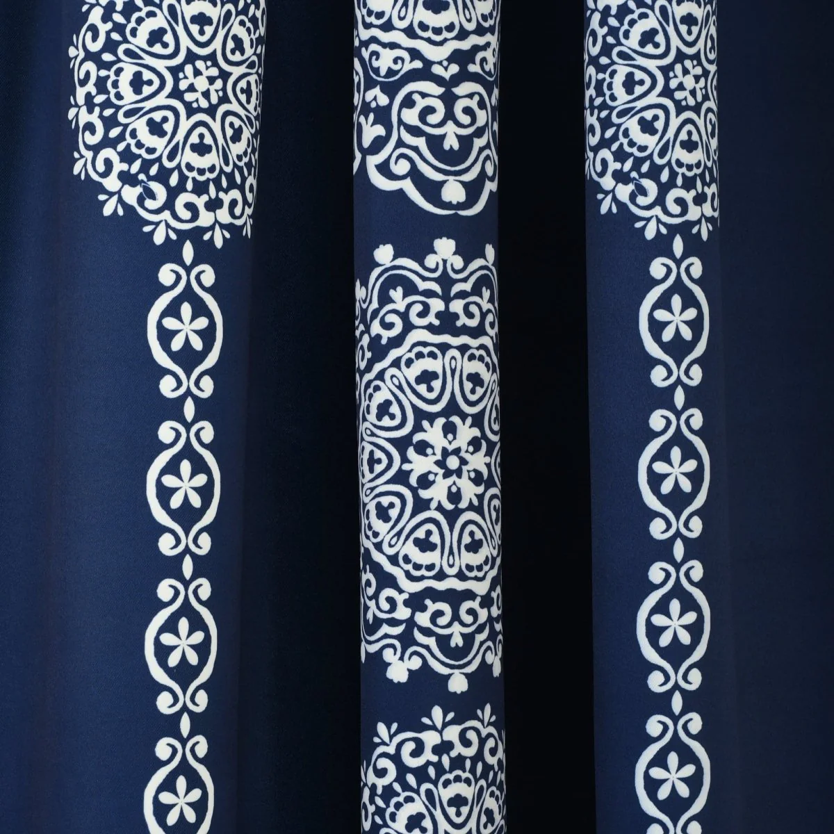 Stripe Medallion Light Filtering Window Curtain Set - Image 18