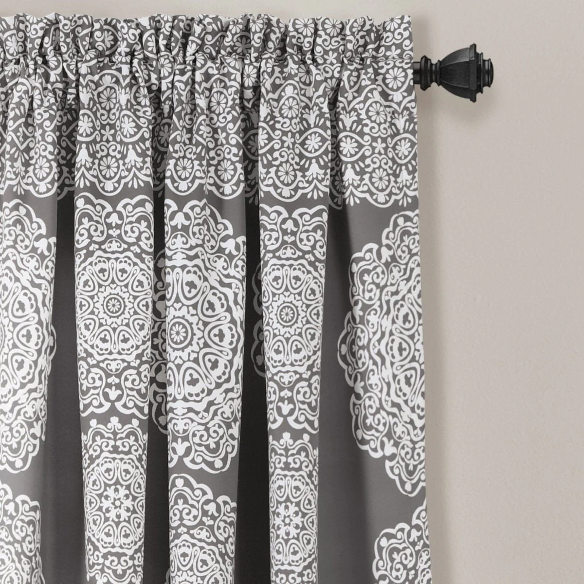 Stripe Medallion Light Filtering Window Curtain Set - Image 22