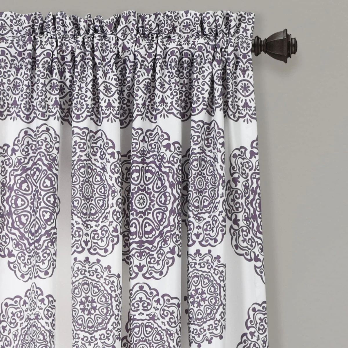 Stripe Medallion Light Filtering Window Curtain Set - Image 27