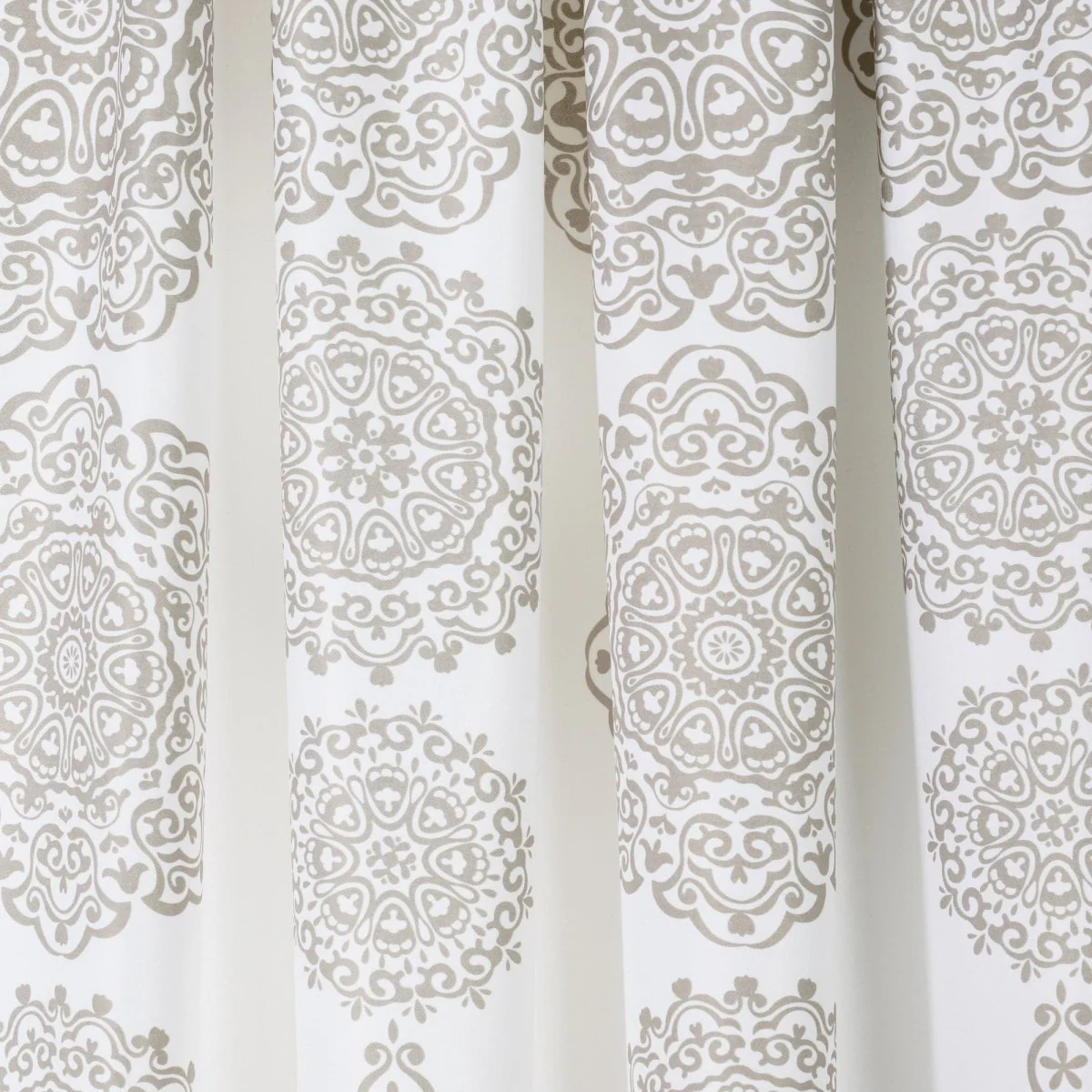 Stripe Medallion Light Filtering Window Curtain Set - Image 33