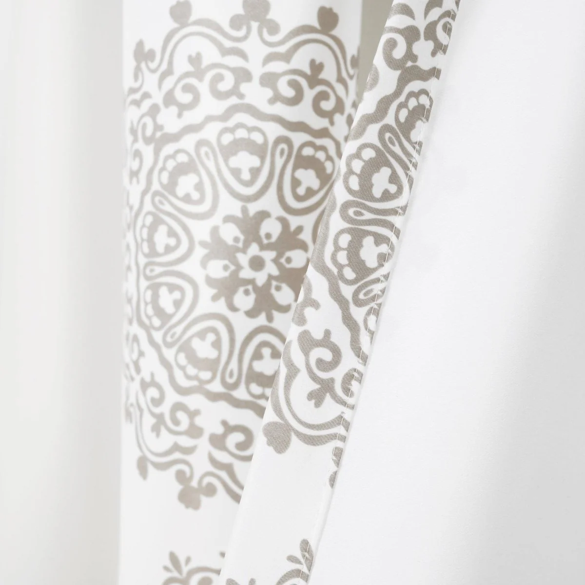 Stripe Medallion Light Filtering Window Curtain Set - Image 35