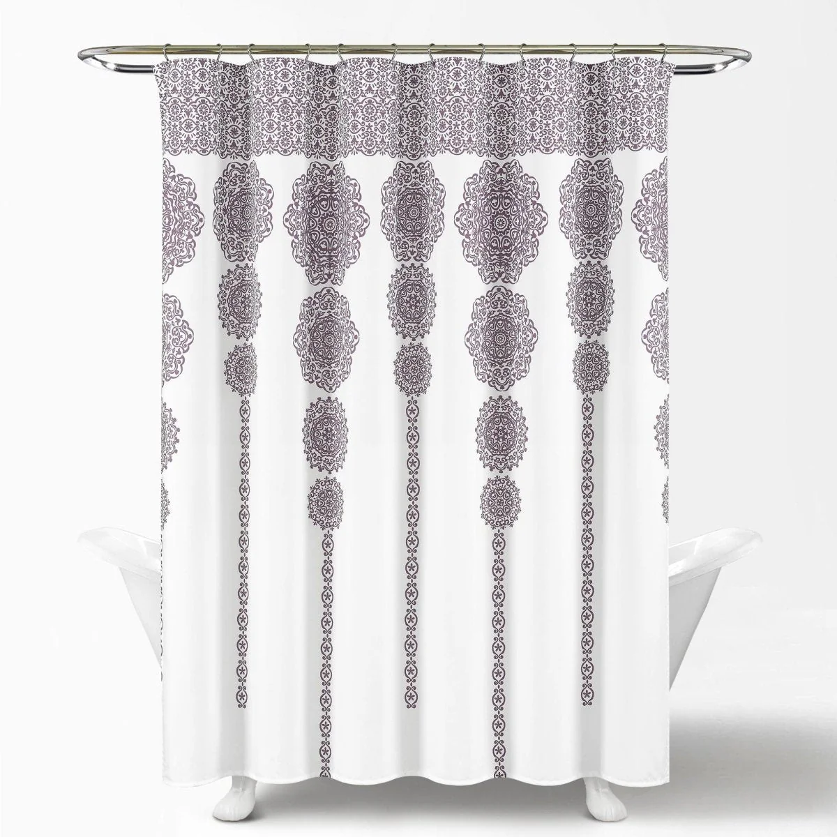Stripe Medallion Shower Curtain - Image 11