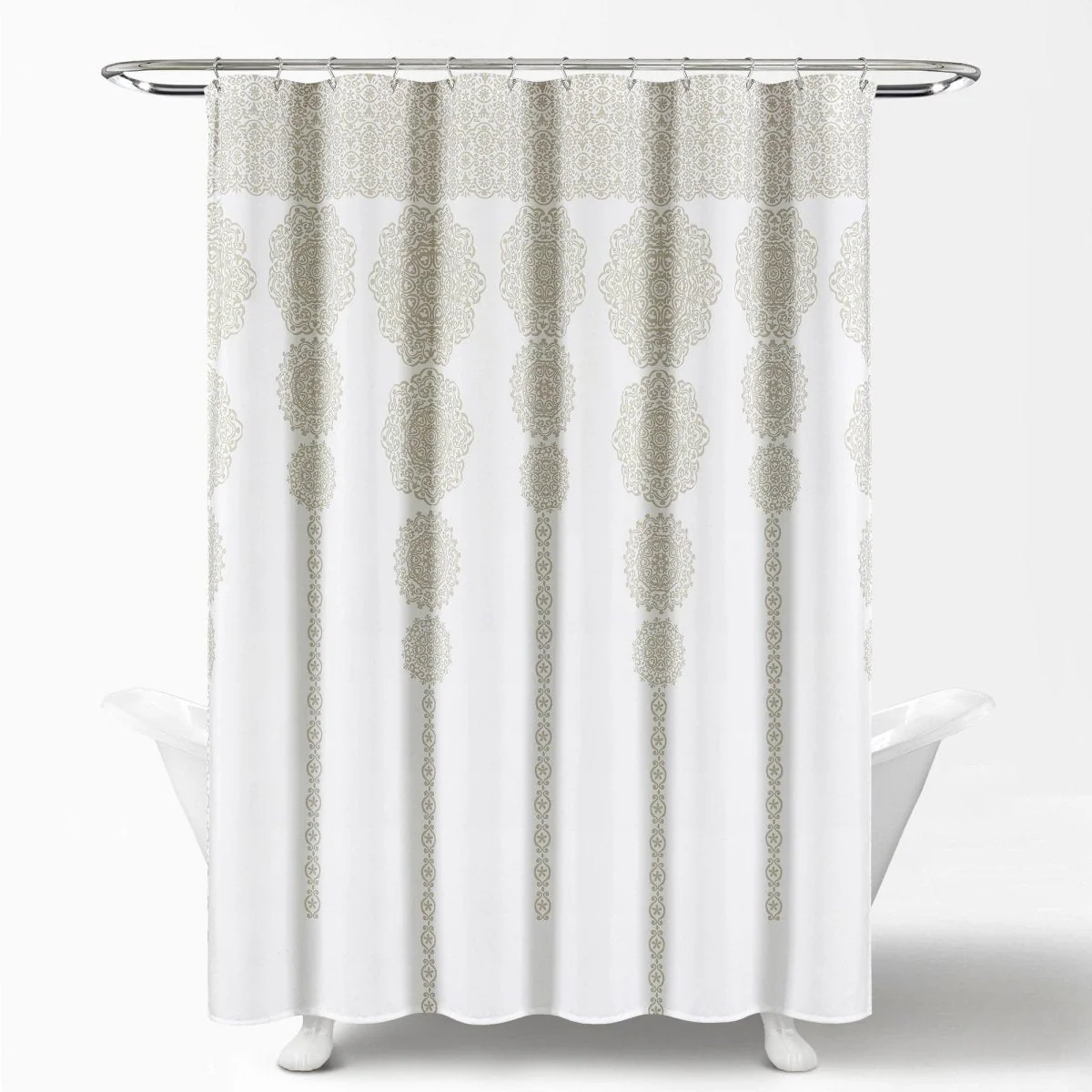 Stripe Medallion Shower Curtain - Image 12