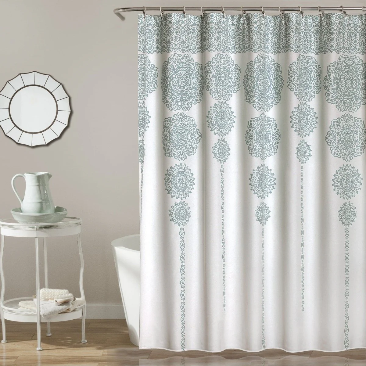 Stripe Medallion Shower Curtain - Image 2