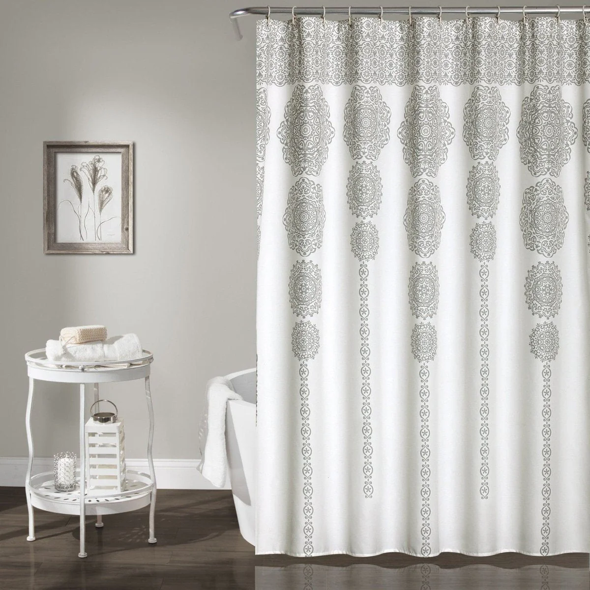 Stripe Medallion Shower Curtain - Image 3