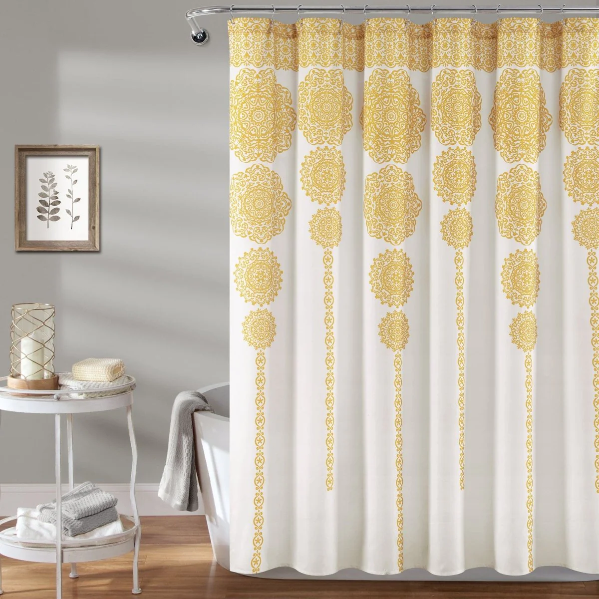 Stripe Medallion Shower Curtain - Image 4