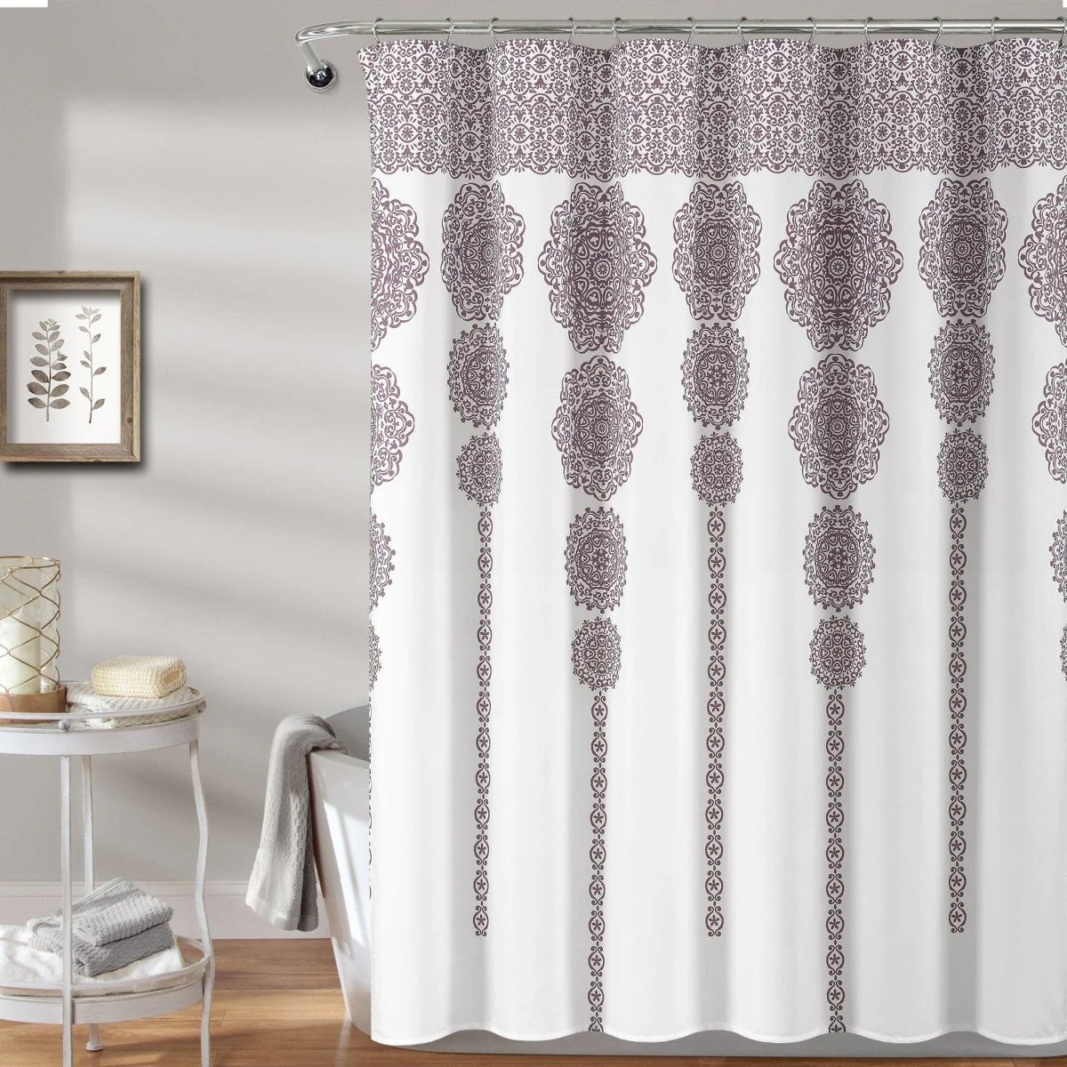 Stripe Medallion Shower Curtain - Image 6