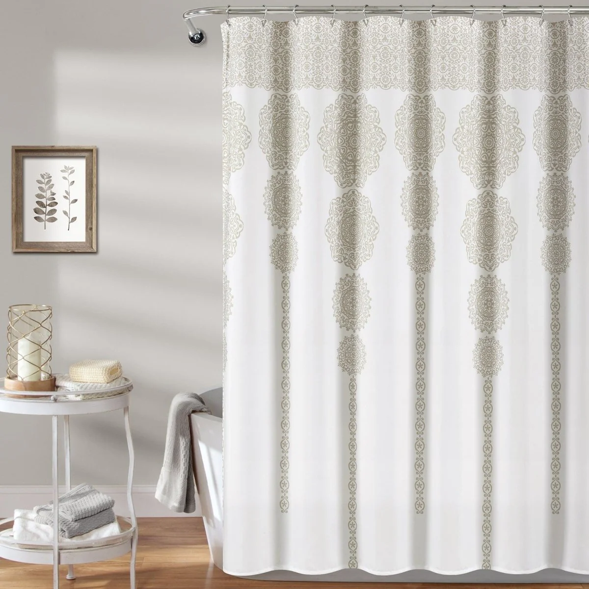 Stripe Medallion Shower Curtain - Image 7
