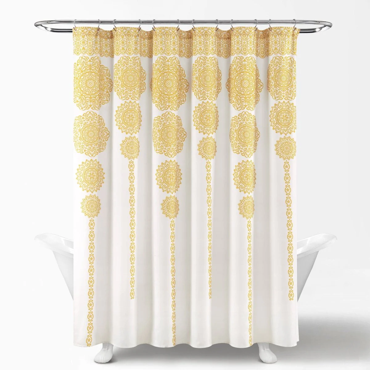 Stripe Medallion Shower Curtain - Image 9