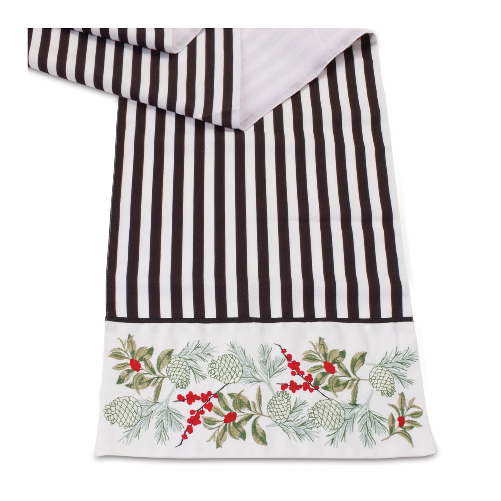 Striped Holiday Table Runner 72"L - Image 2