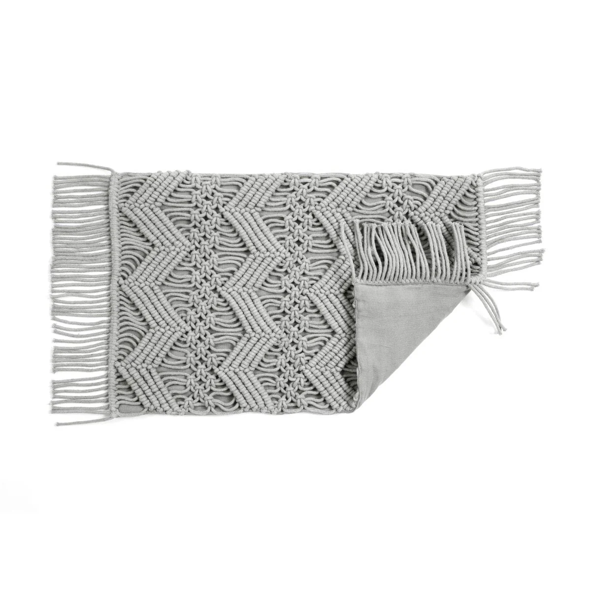 Studio Chevron Macrame Decorative Pillow Cover - Image 24