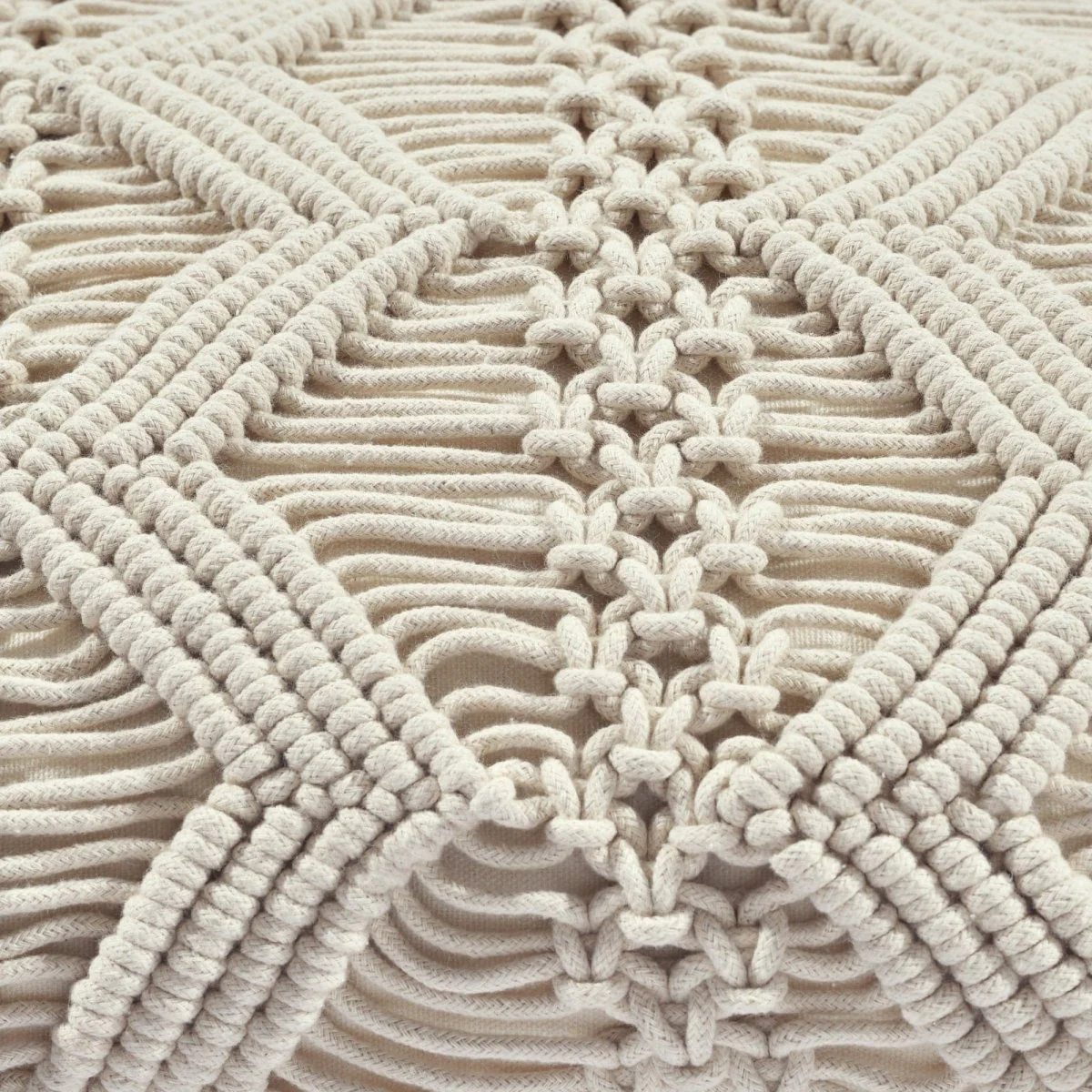 Studio Chevron Macrame Decorative Pillow Cover - Image 5
