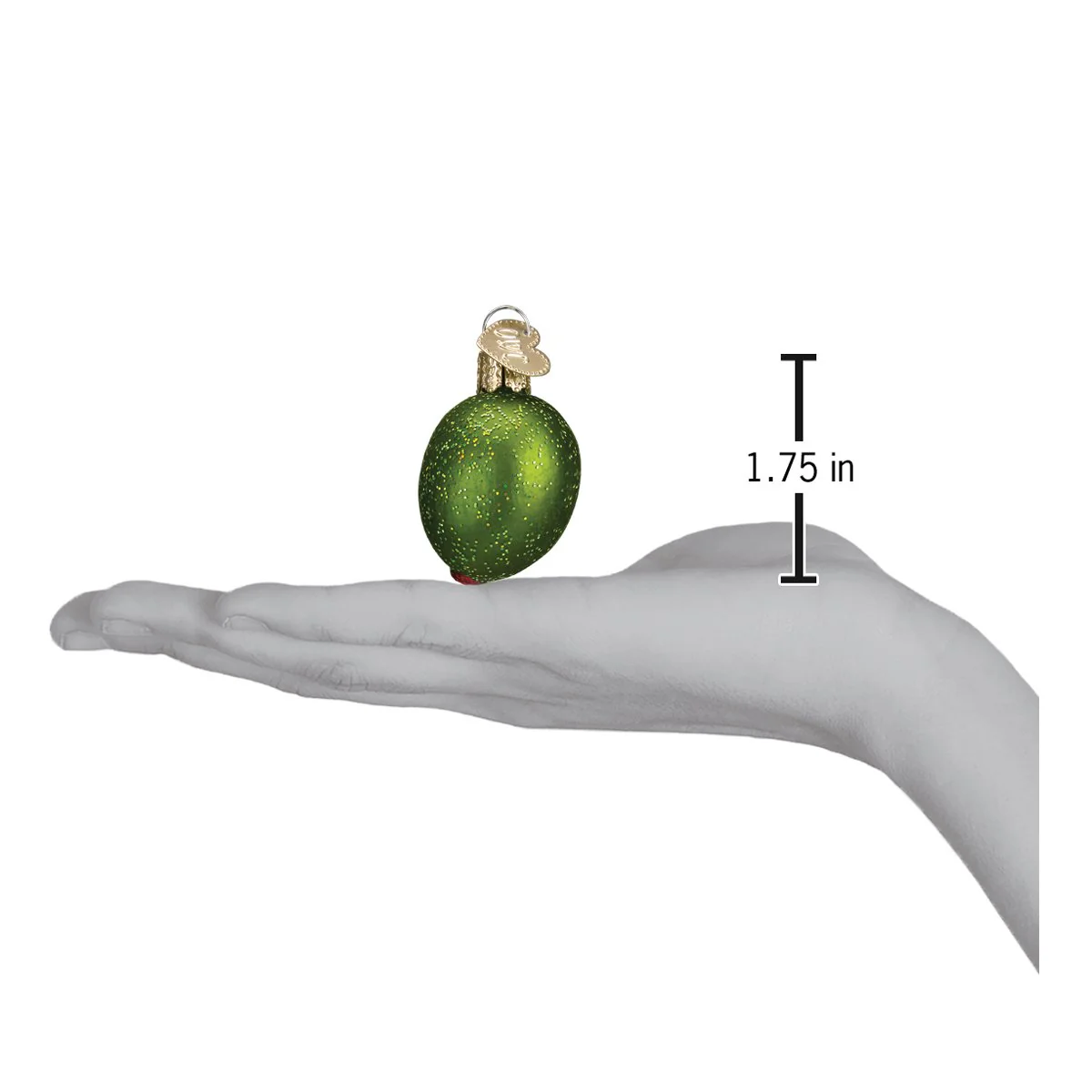 Stuffed Green Olive Ornament - Image 3