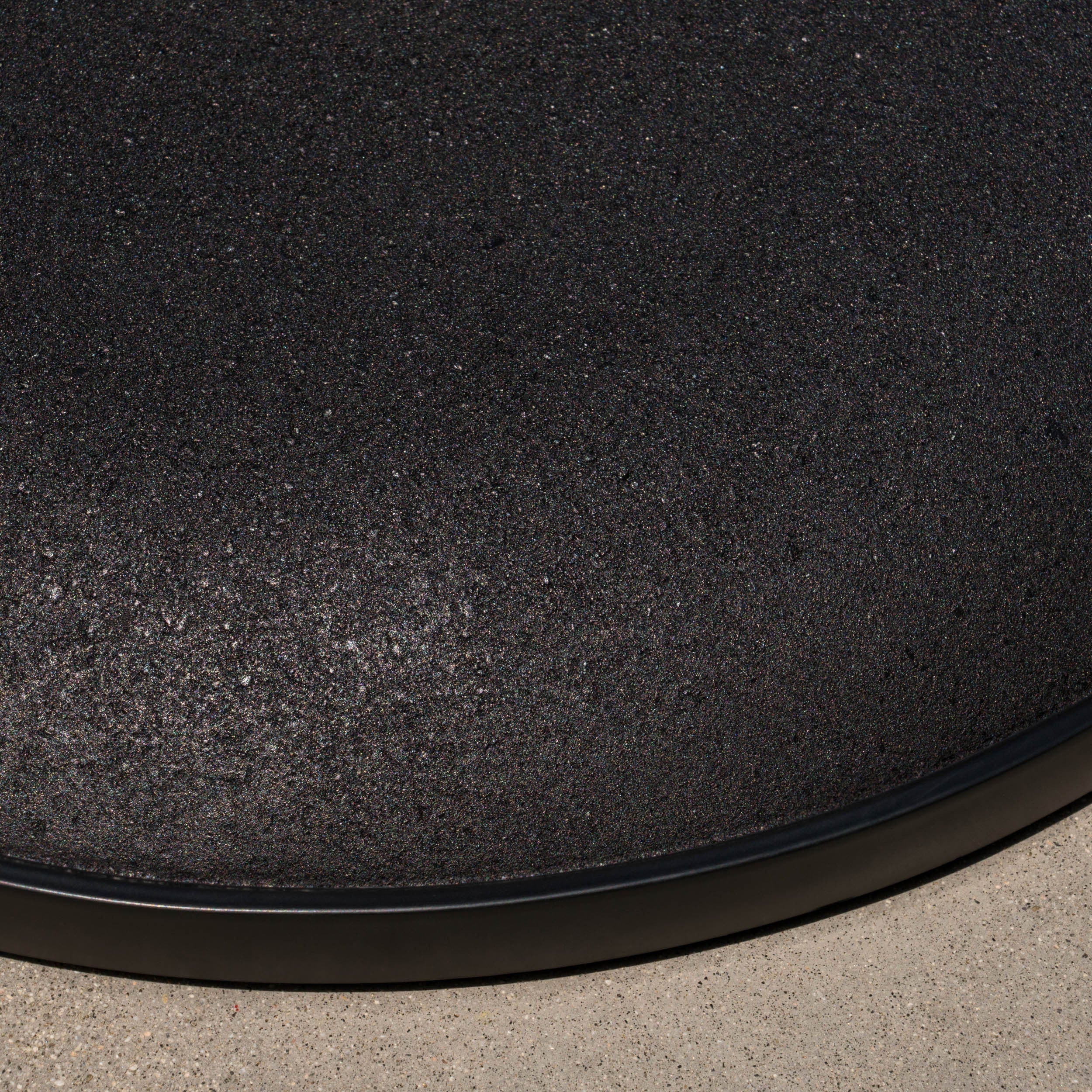 Stylish Concrete Umbrella Base with Iron Support Pole - Image 6