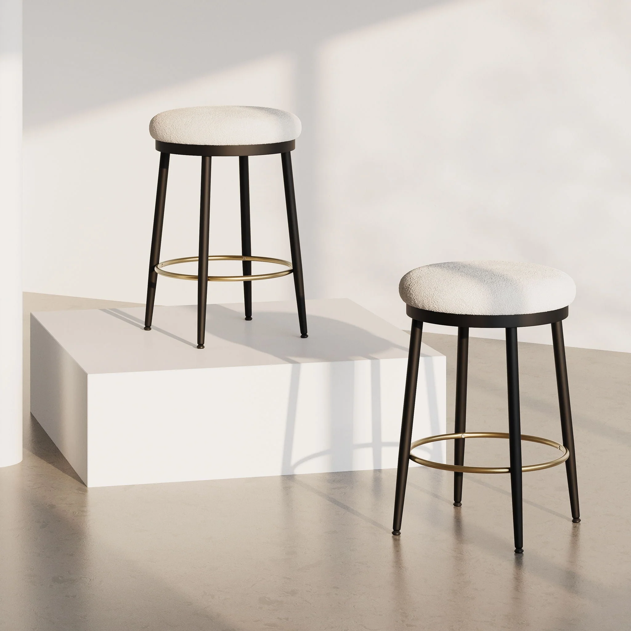 Stylish Design Counter Stools (Set of 2) - Image 4