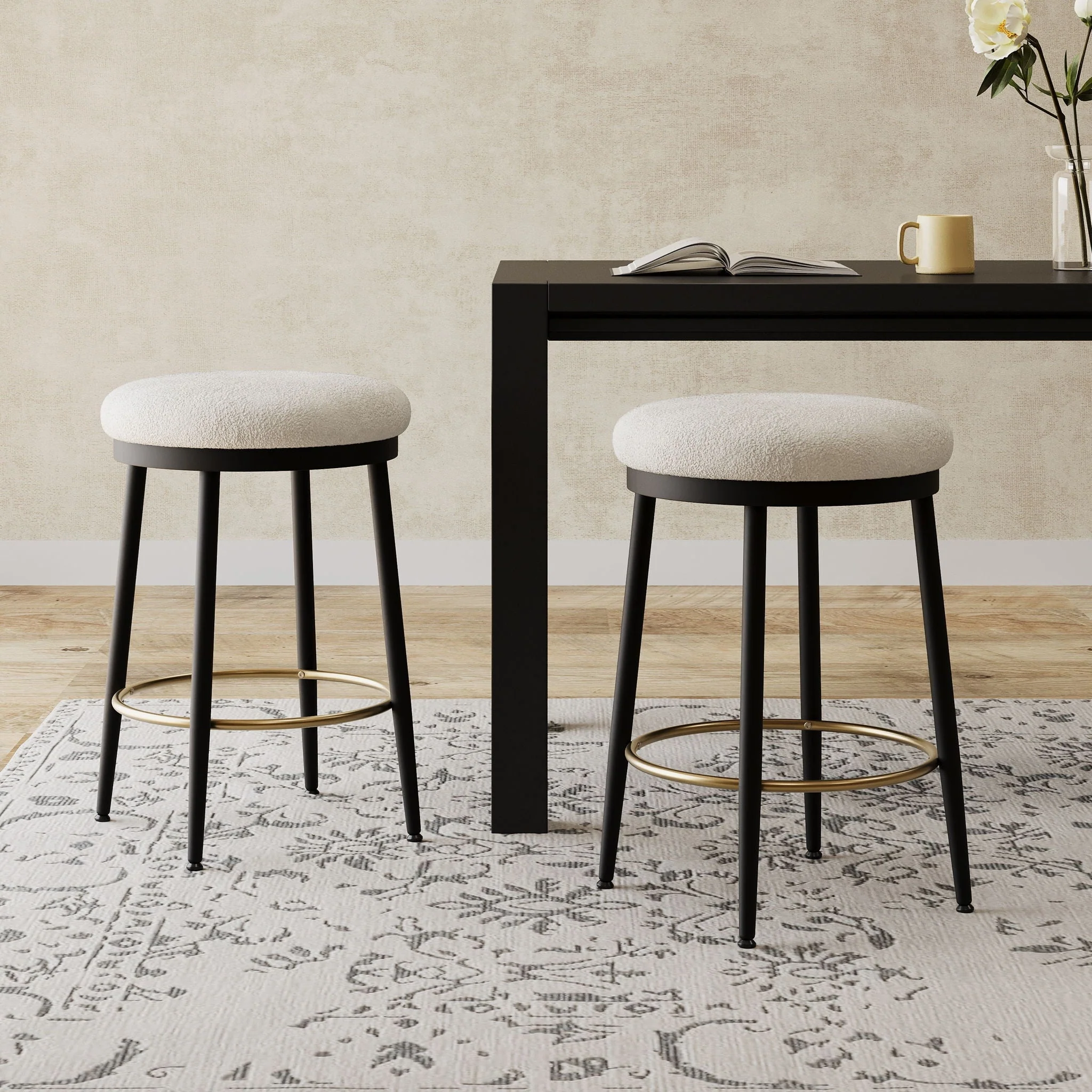 Stylish Design Counter Stools (Set of 2) - Image 6