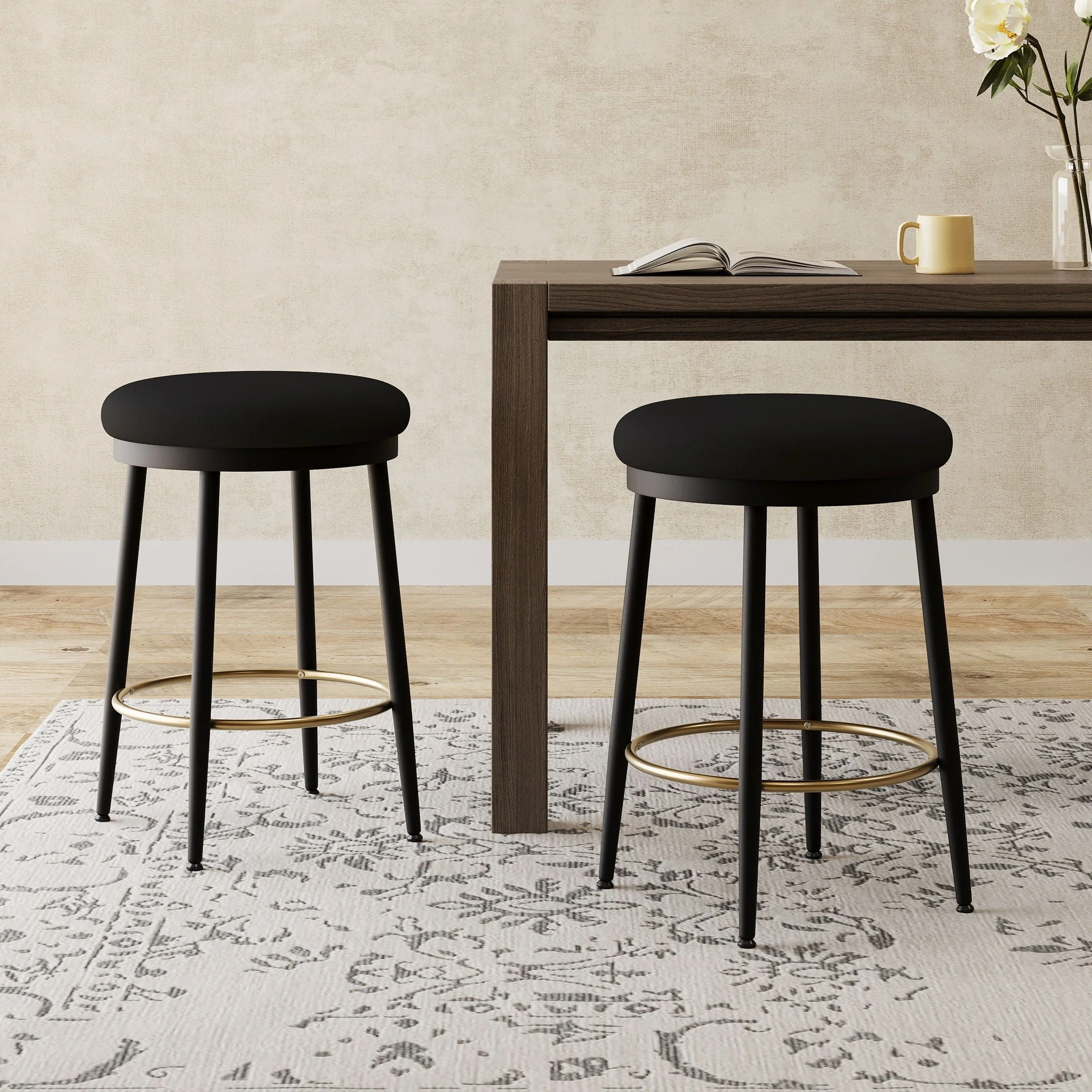 Stylish Design Counter Stools (Set of 2) - Image 8