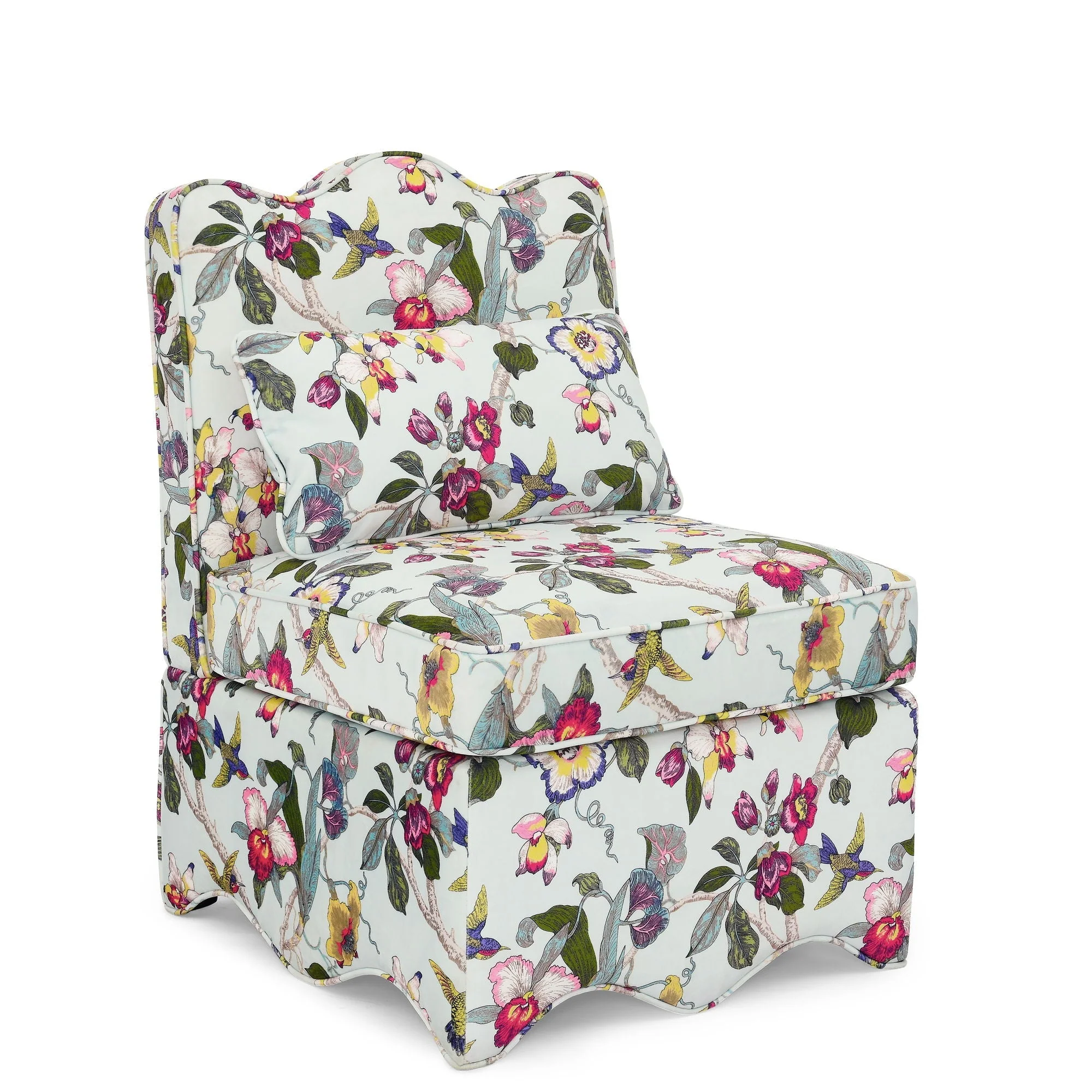 Stylish Flannel Dining Chair with Soft Cushion and Backrest - Image 2