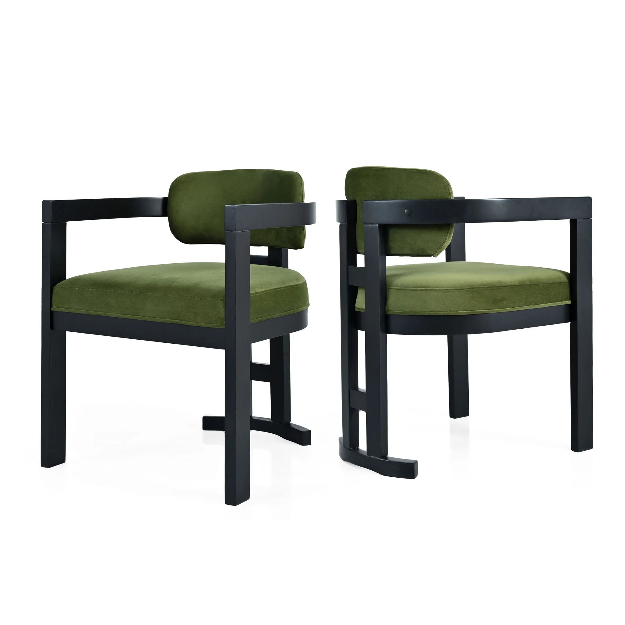 Stylish Indoor Upholstered Wood Dining Chair (Set of 2) - Image 3