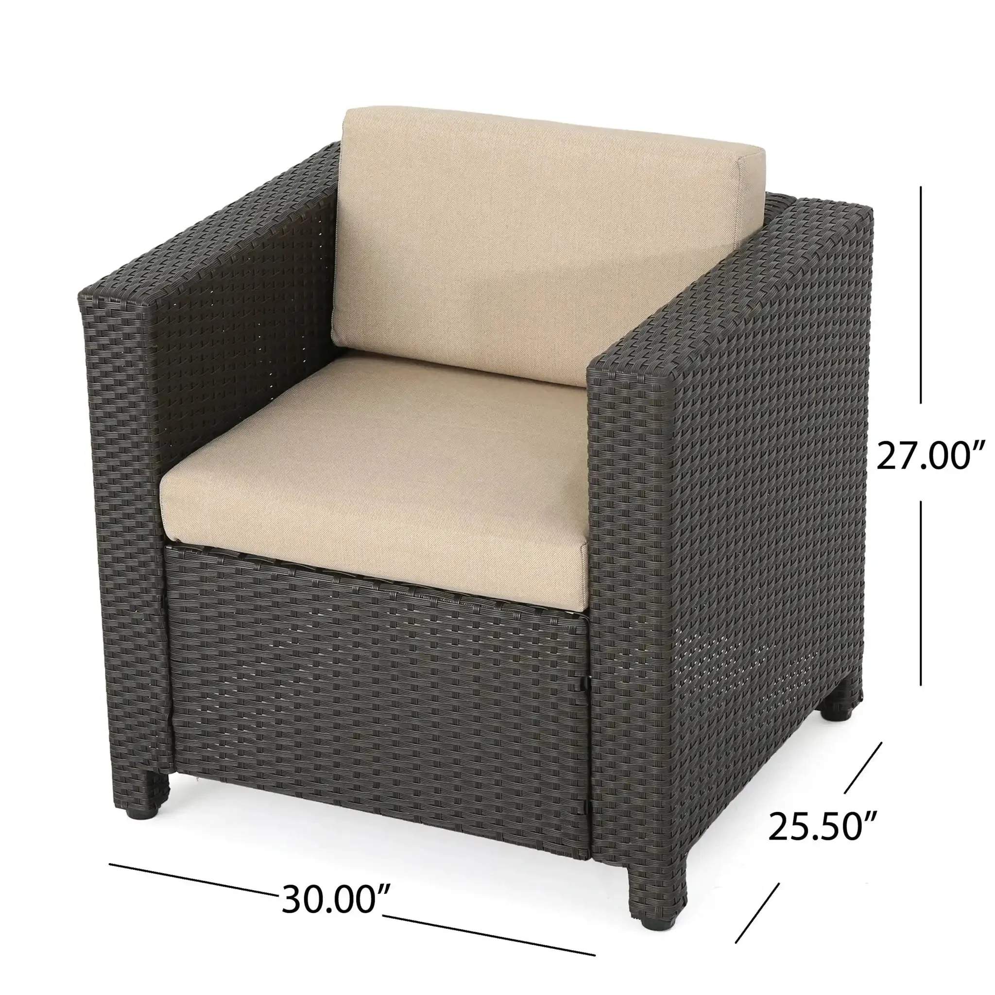 Stylish Outdoor Club Chair With Weather Resistant Cushions - Image 14