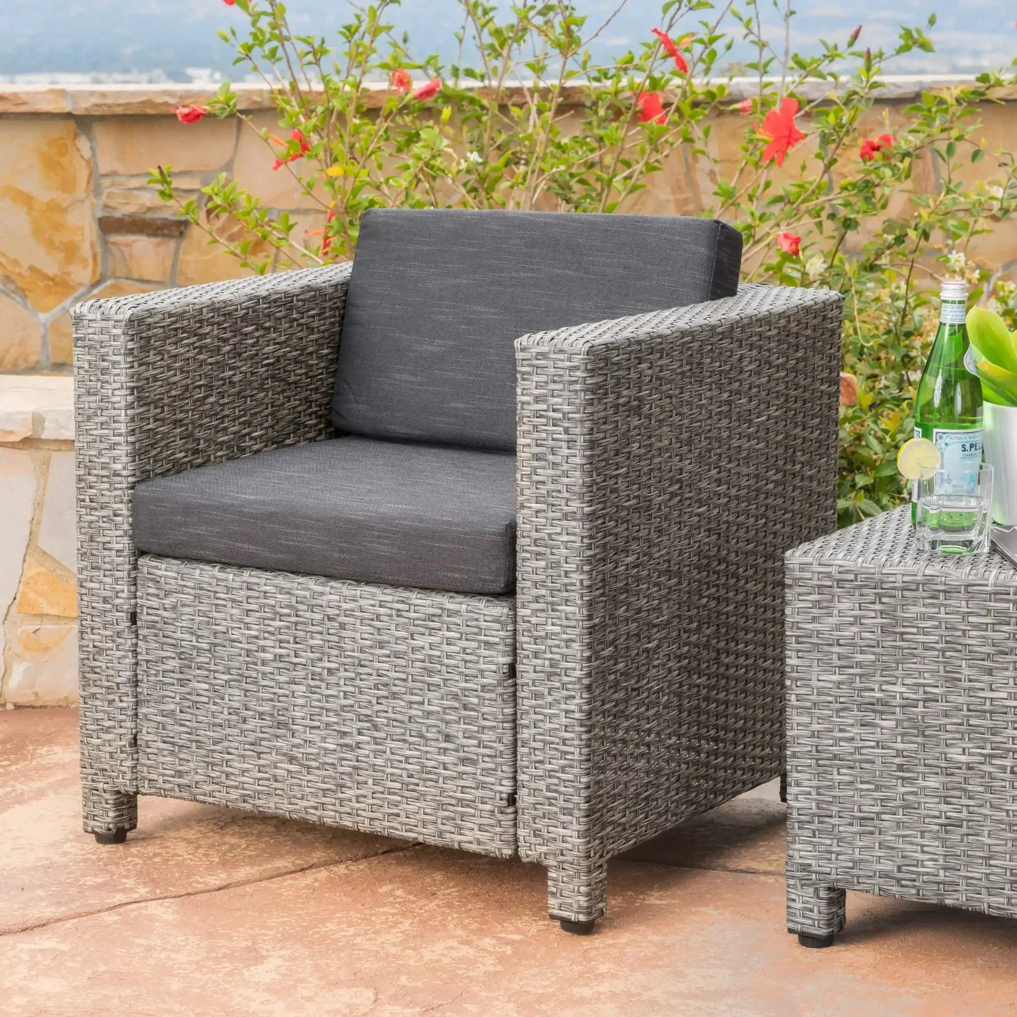 Stylish Outdoor Club Chair With Weather Resistant Cushions - Image 5