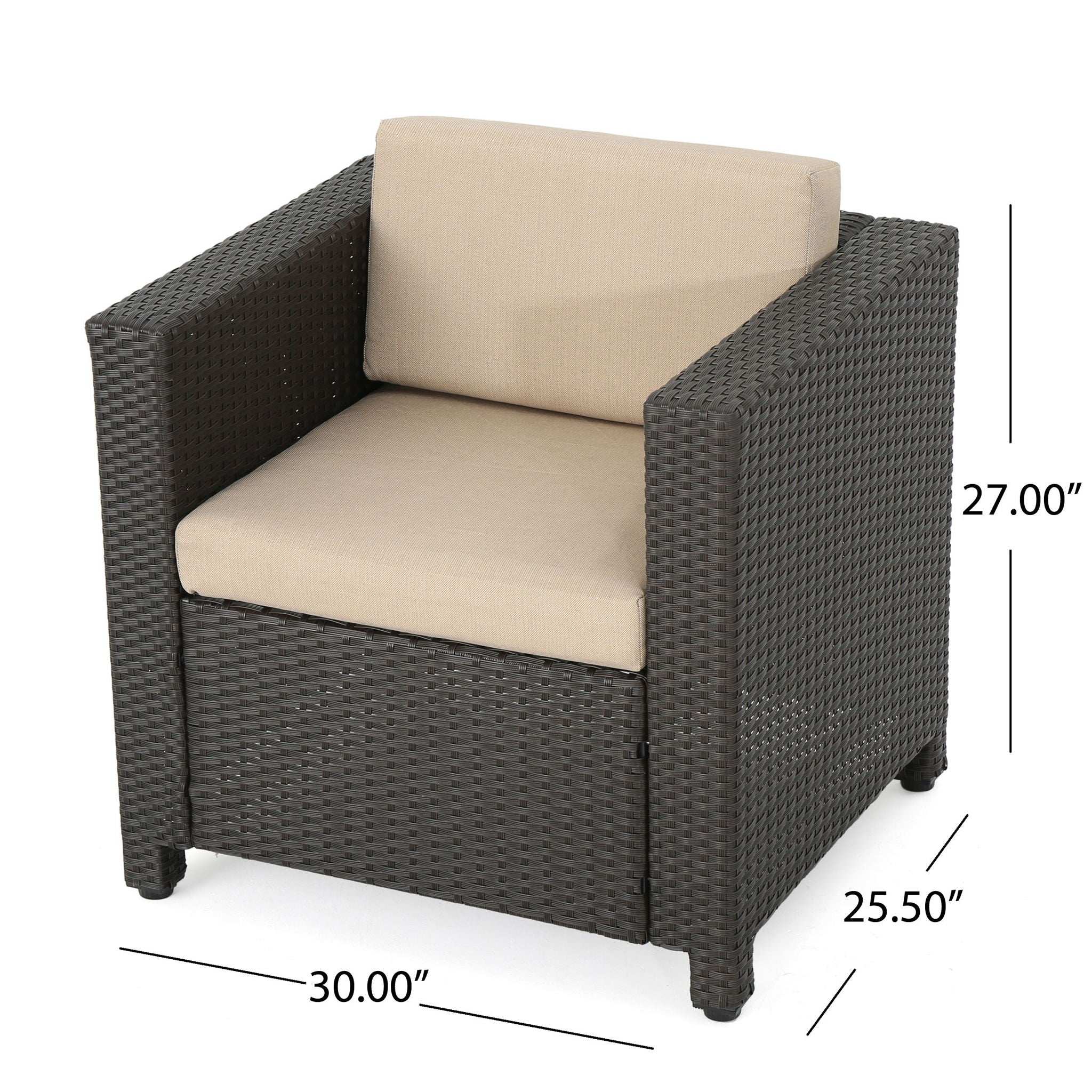 Stylish Outdoor Club Chair With Weather Resistant Cushions - Image 7