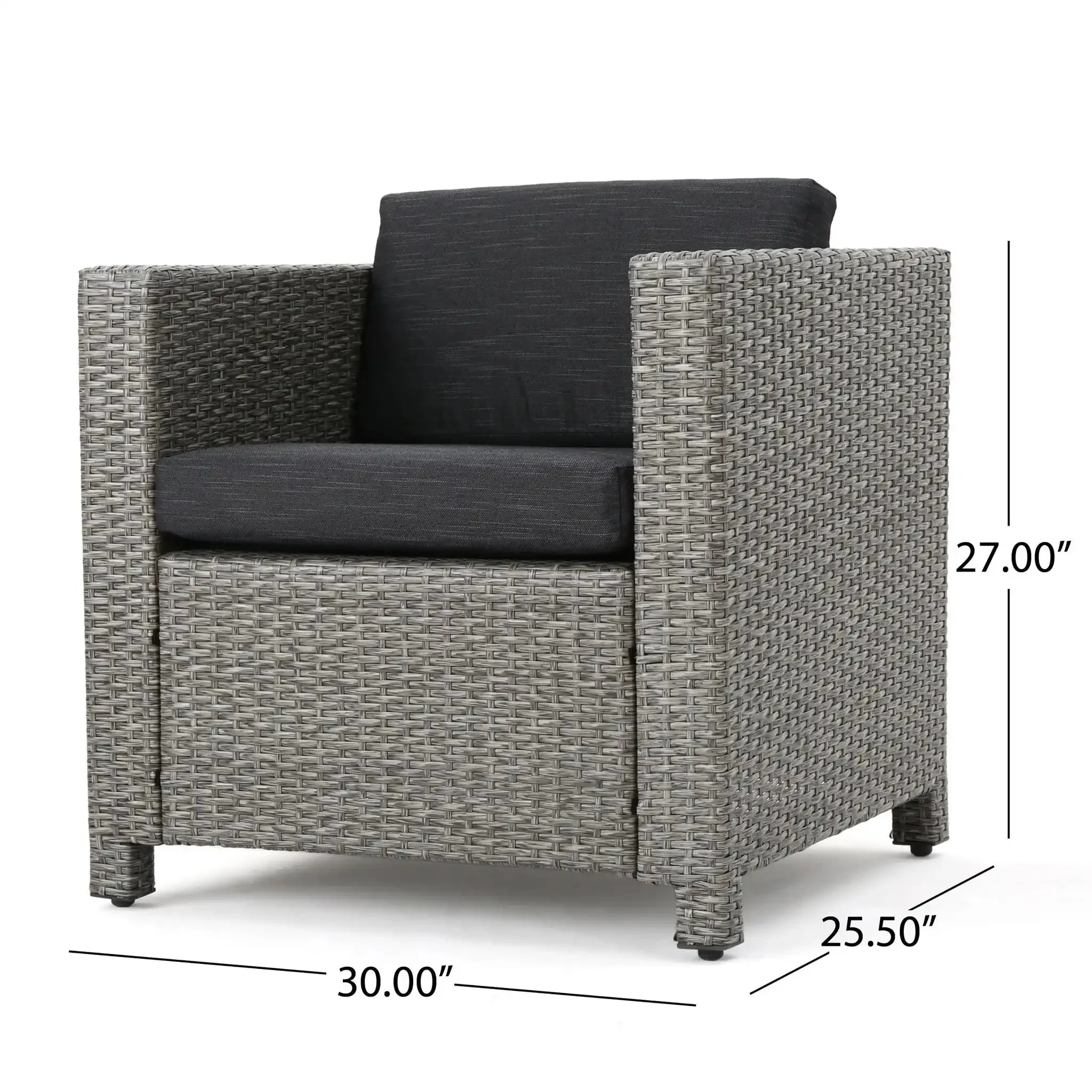 Stylish Outdoor Club Chair With Weather Resistant Cushions - Image 8
