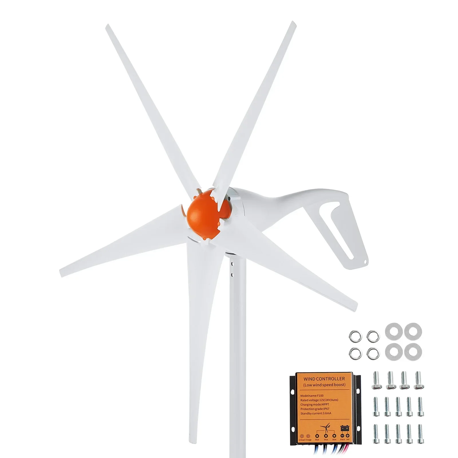 SucceBuy 12V 500W/800W Wind Turbine Generator with MPPT Controller for Home RV Farm