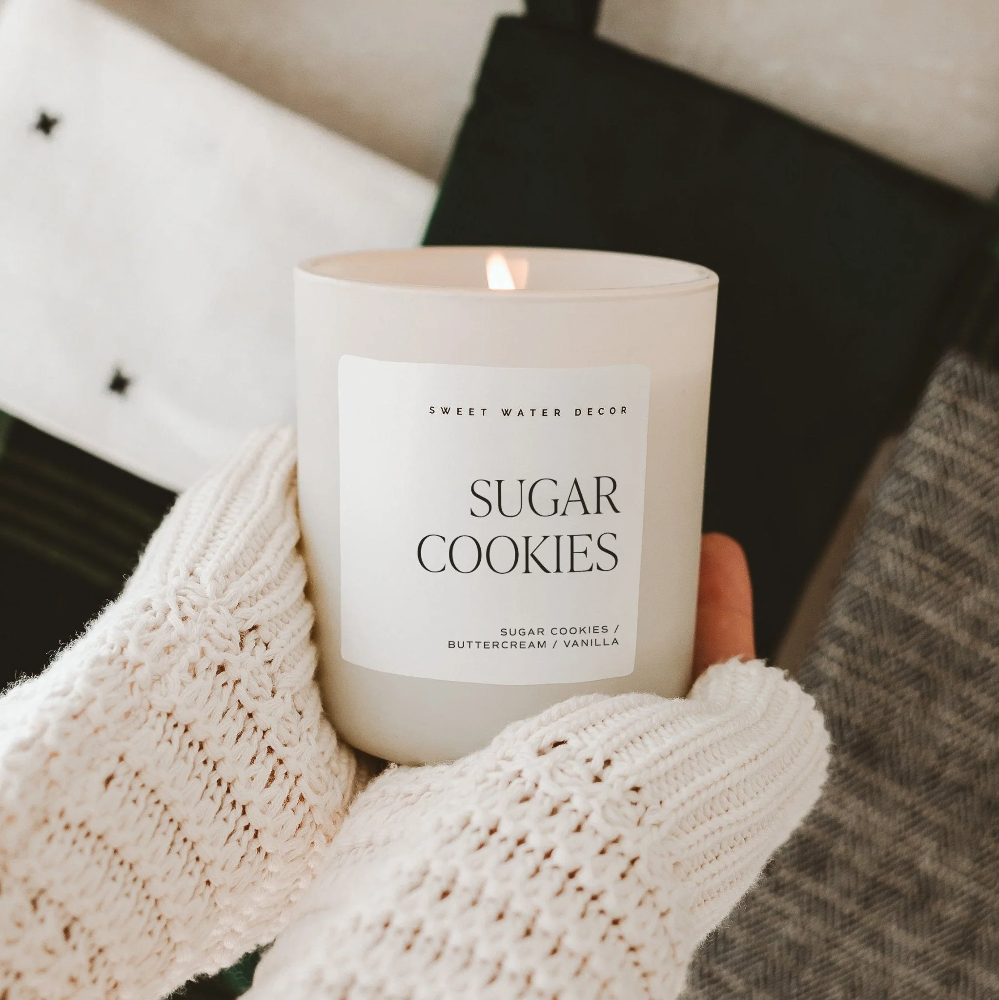 Sugar Cookies Soy Candle - Tan Matte Jar - 15 oz - Image 2