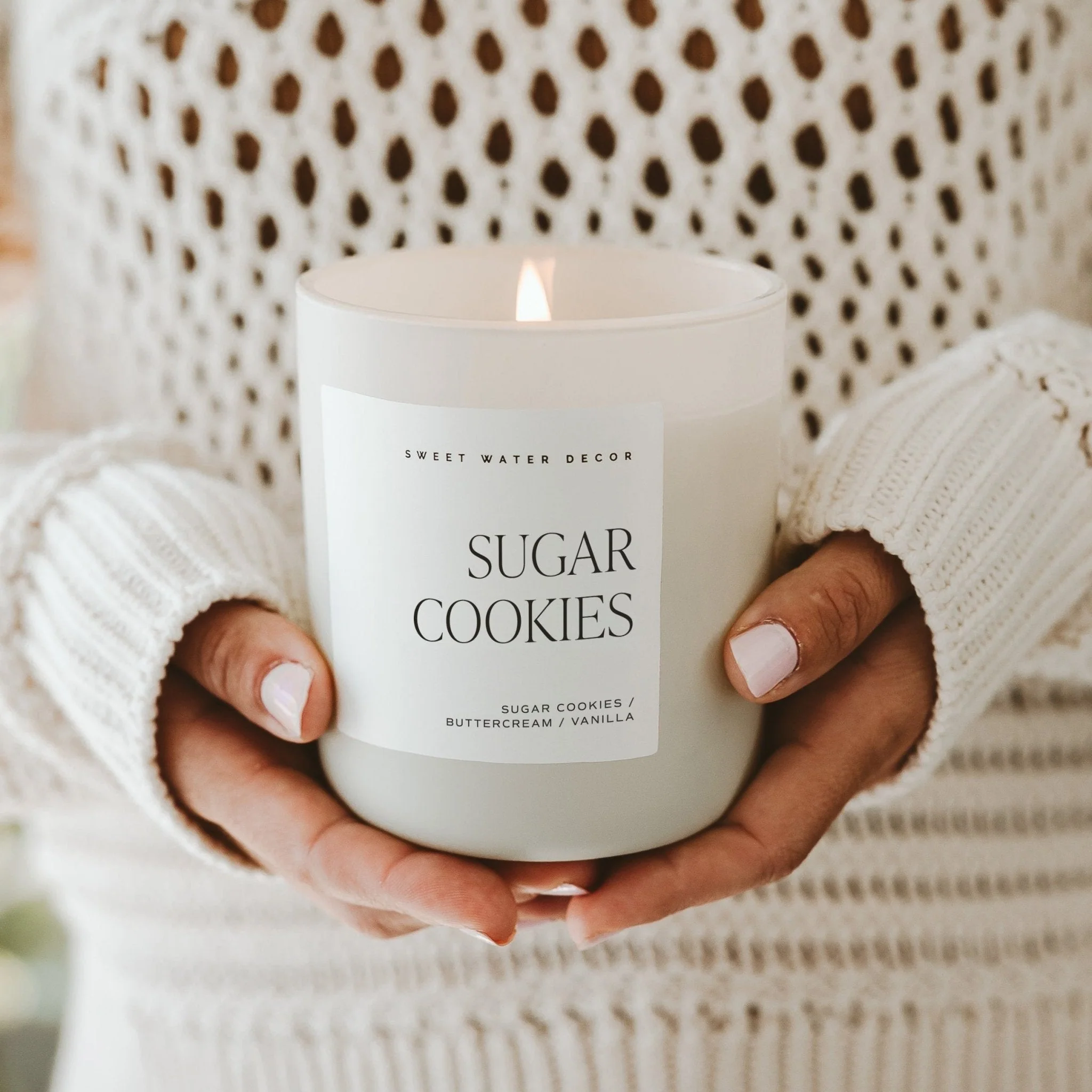 Sugar Cookies Soy Candle - Tan Matte Jar - 15 oz - Image 3