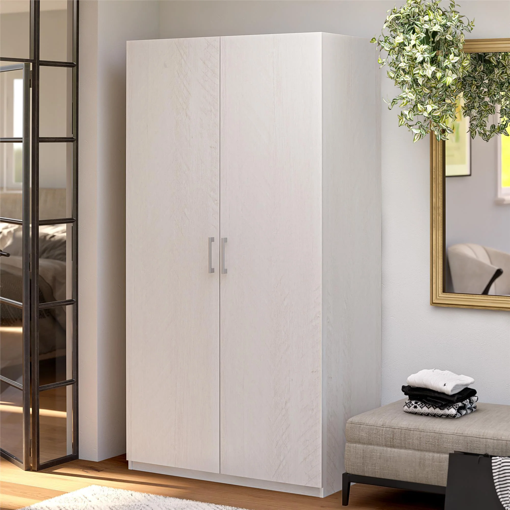 Suite Style Modular Extra Wide Wardrobe With Drawers - White - Image 3