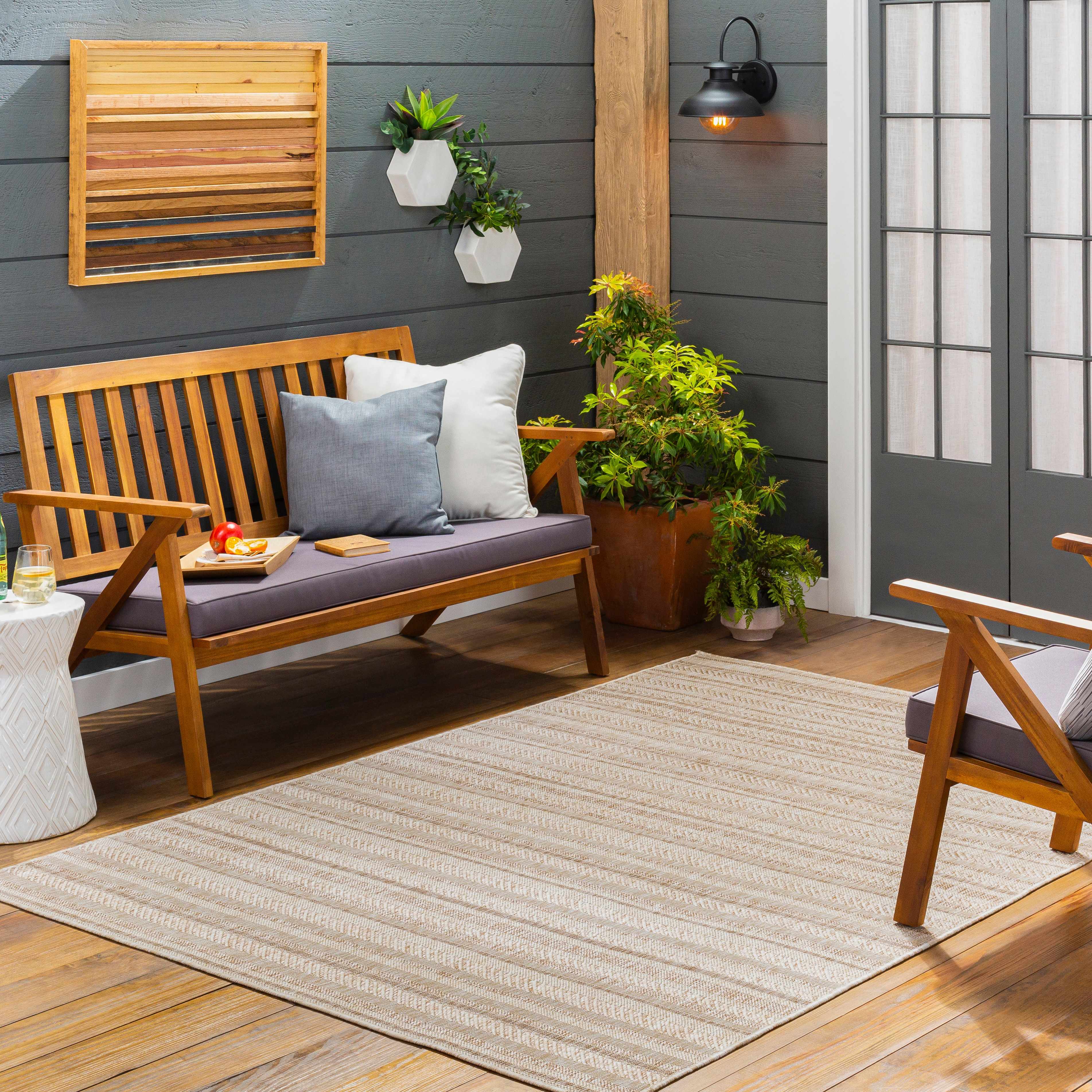 Sultanhisar Striped Nordic Rug - Image 2