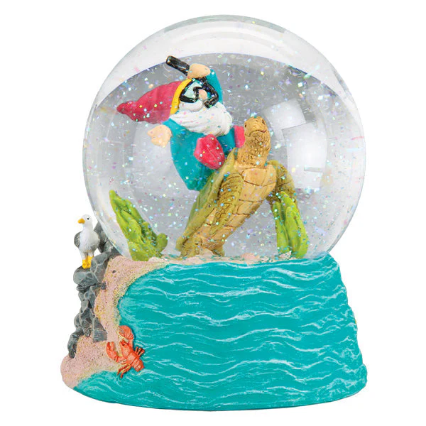 Summer Coastal Gnome Snow Globe - Image 2