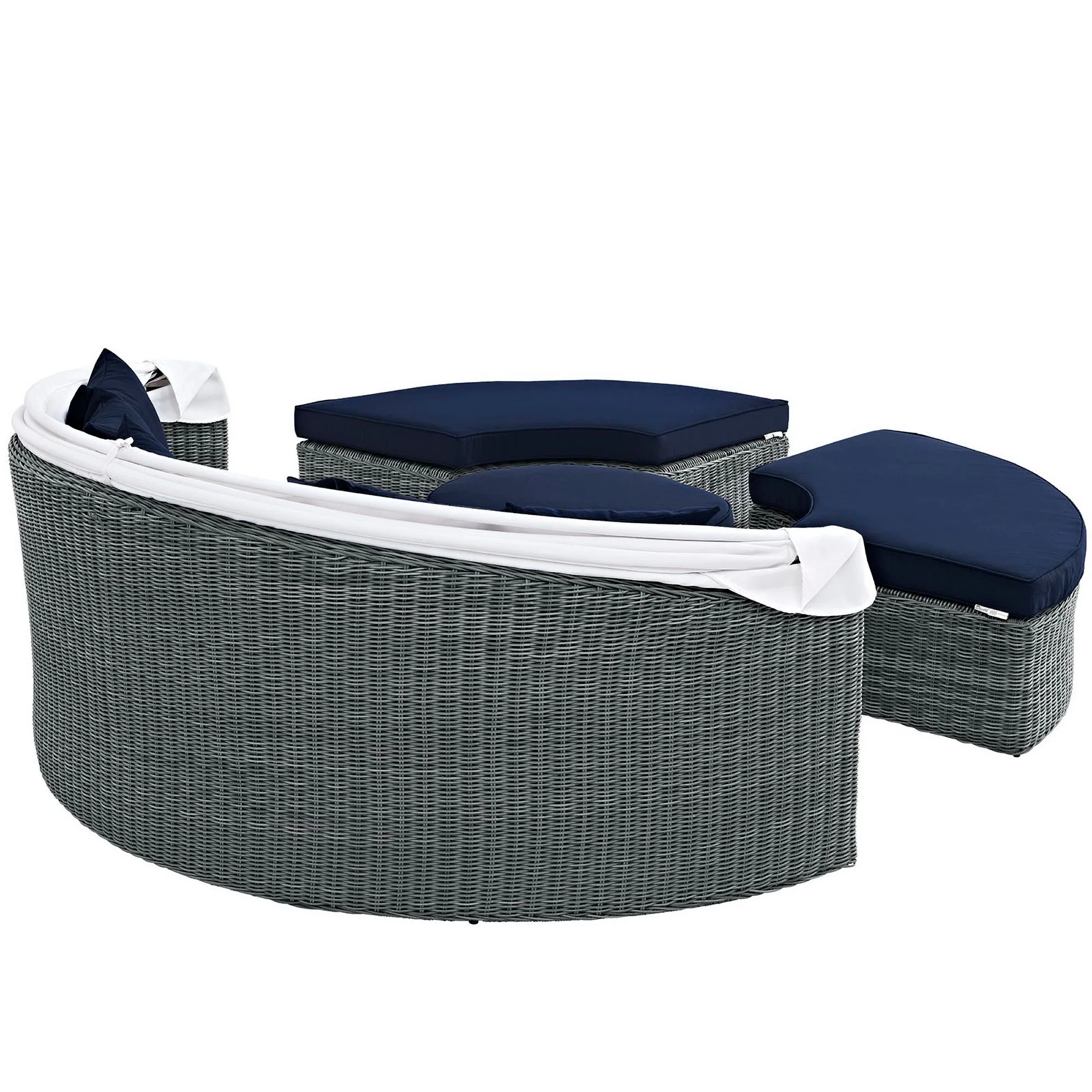Summon Canopy Outdoor Patio Sunbrella Daybed by Modway - Image 5