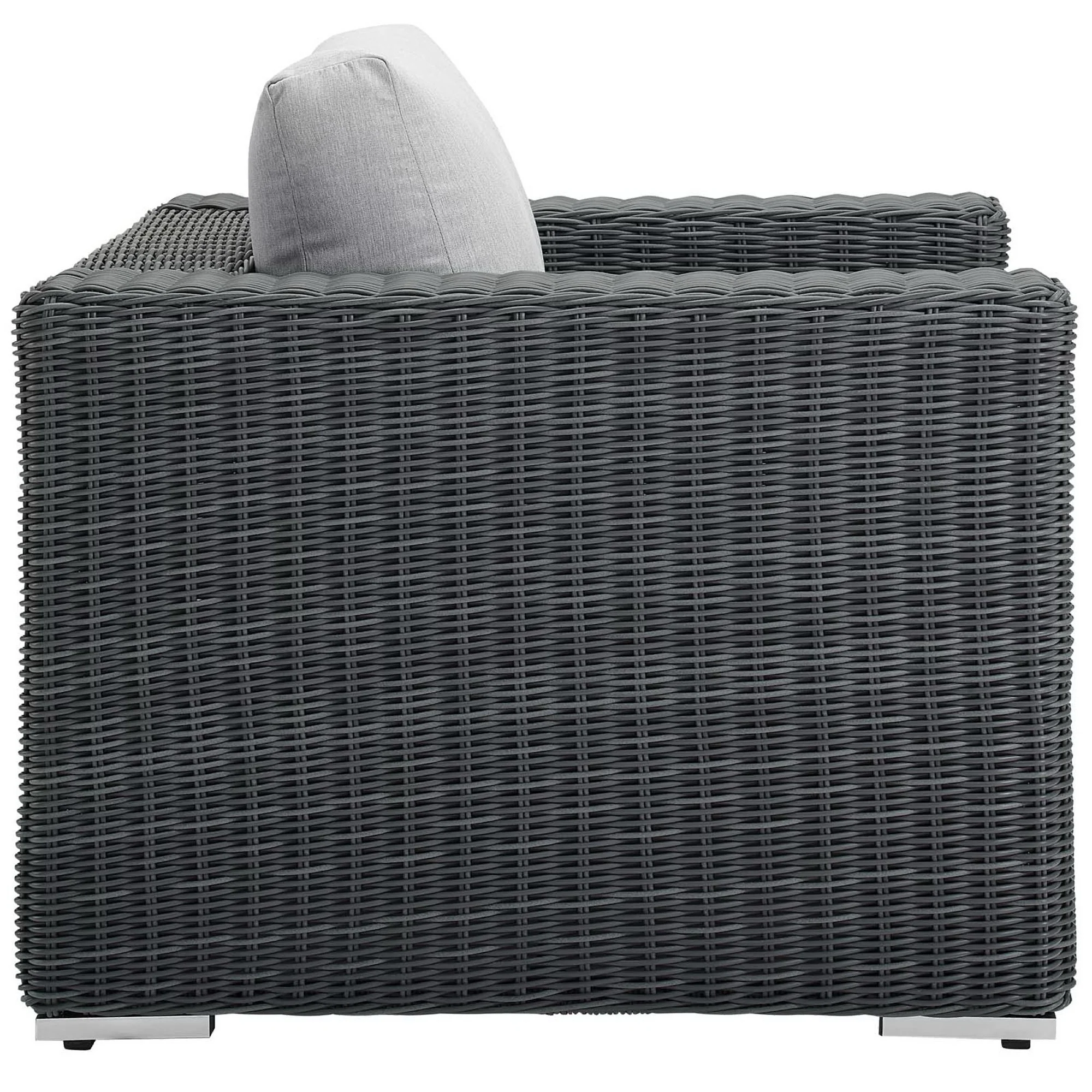 Summon Outdoor Patio Fabric Sunbrella� Armchair by Modway - Image 2