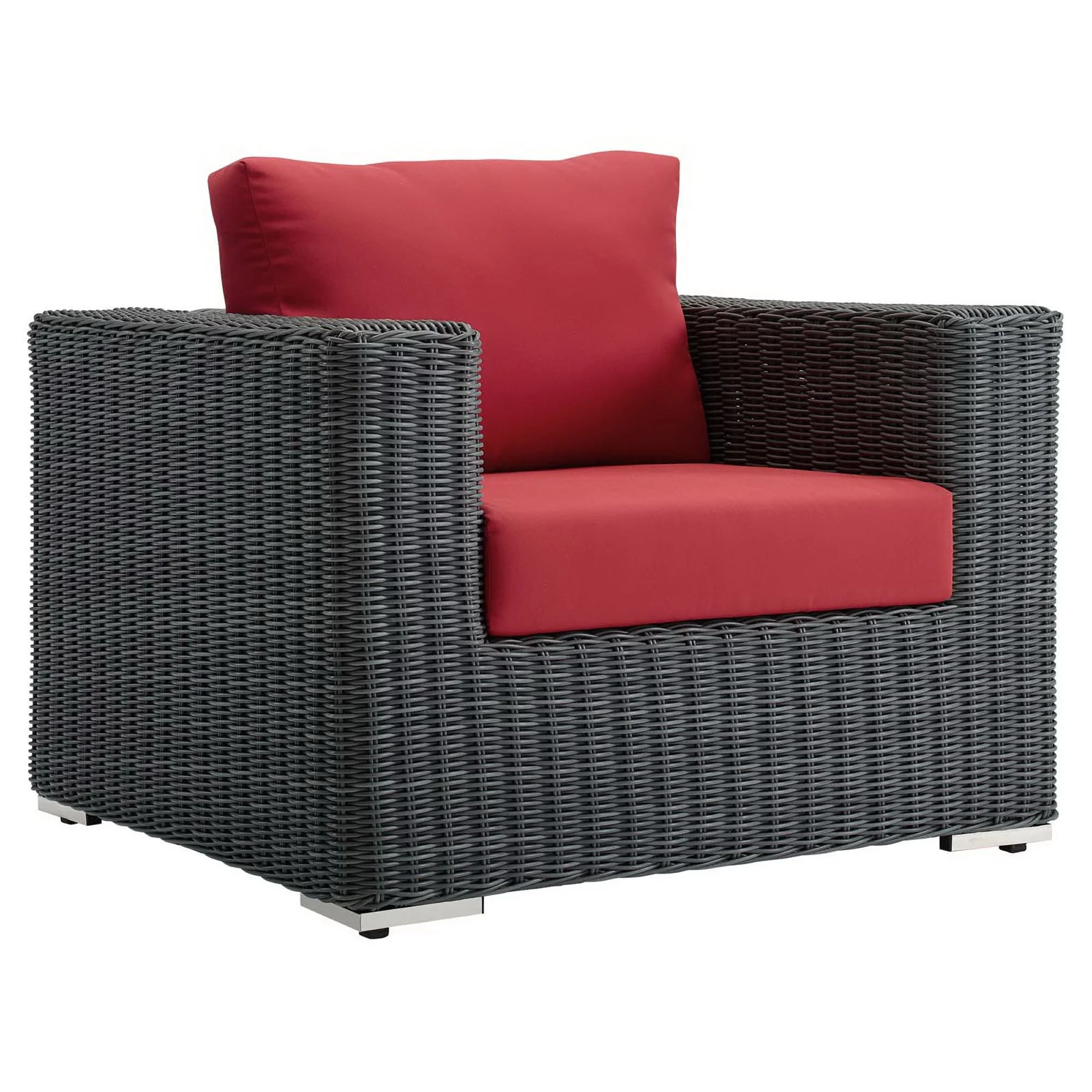 Summon Outdoor Patio Fabric Sunbrella� Armchair by Modway - Image 8