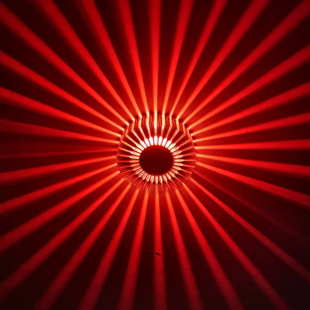 Sunflower LED Wall Lamp RGB Projection Corridor Indoor Creative Light 3W - Image 10