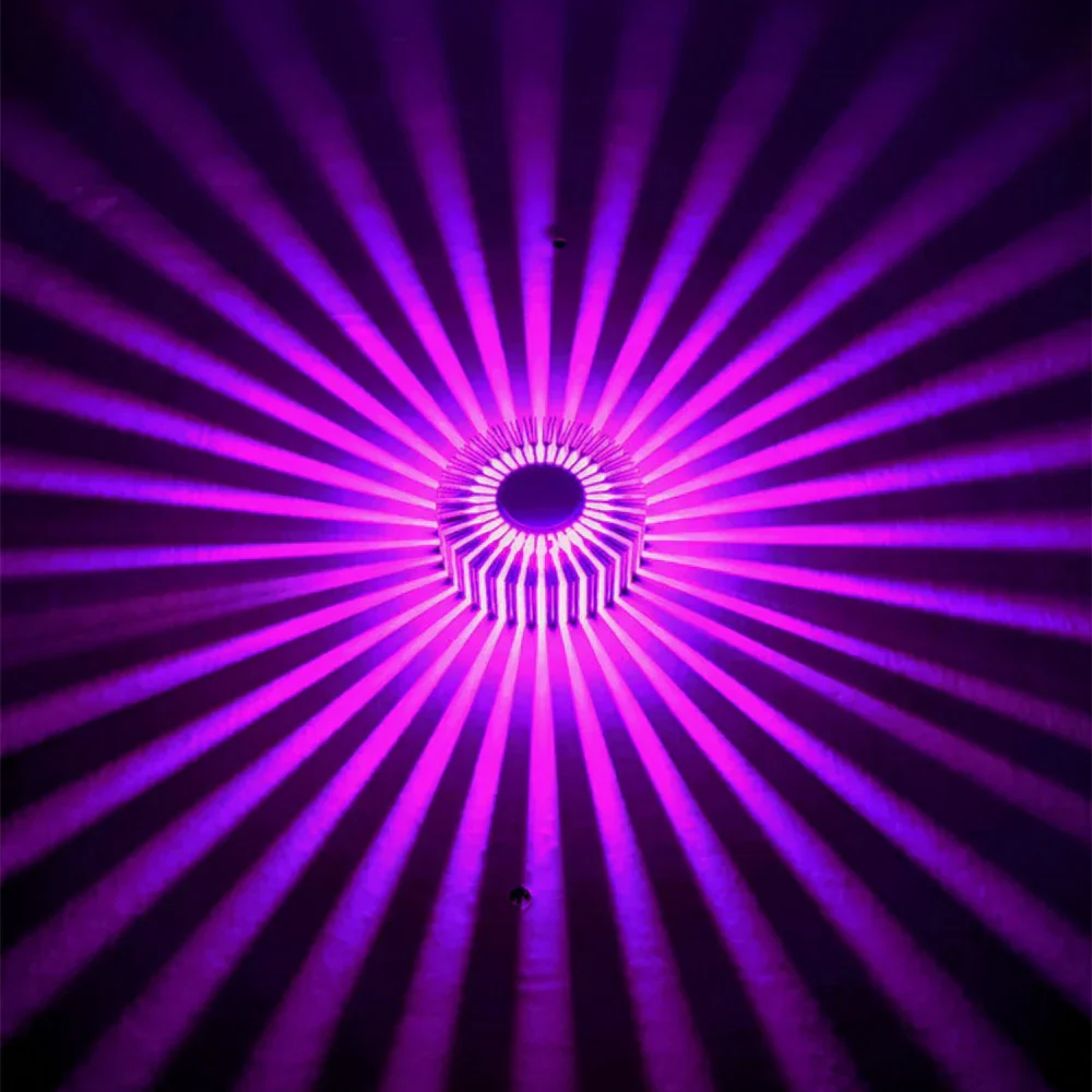 Sunflower LED Wall Lamp RGB Projection Corridor Indoor Creative Light 3W - Image 7