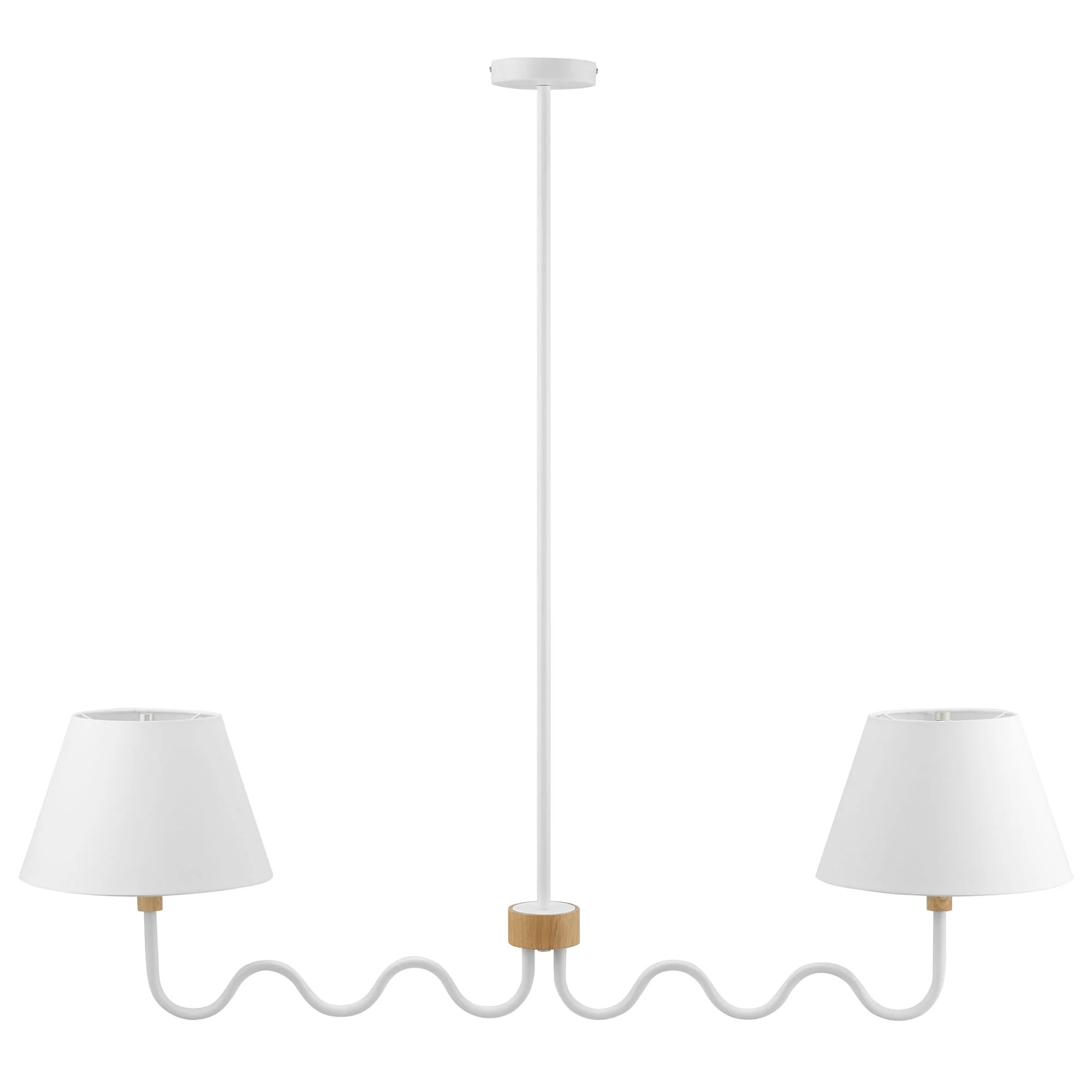 Sunlit Squiggle 2-Arm Pendant Light by Modway - Image 10