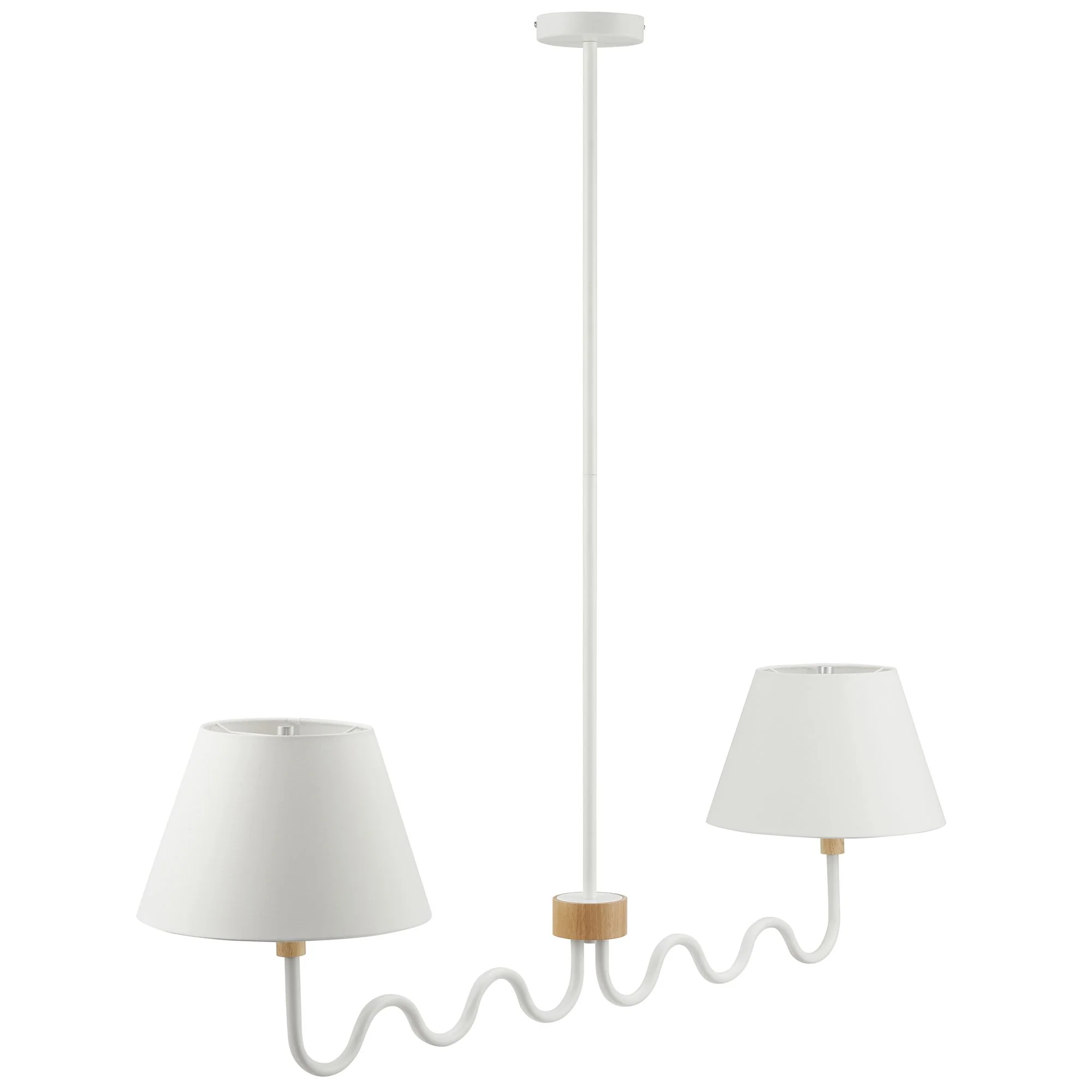 Sunlit Squiggle 2-Arm Pendant Light by Modway - Image 14