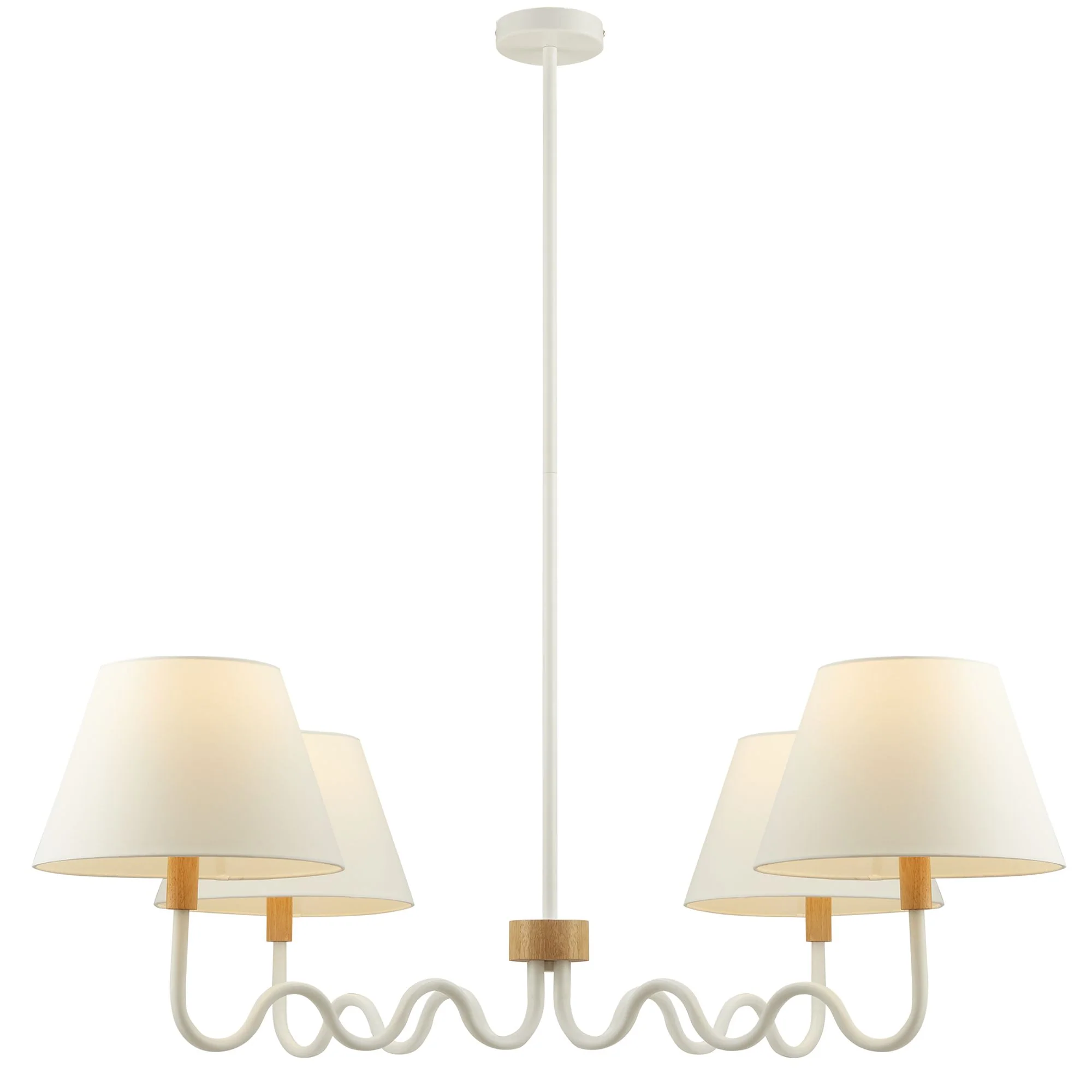 Sunlit Squiggle 4-Arm Pendant Light by Modway - Image 10