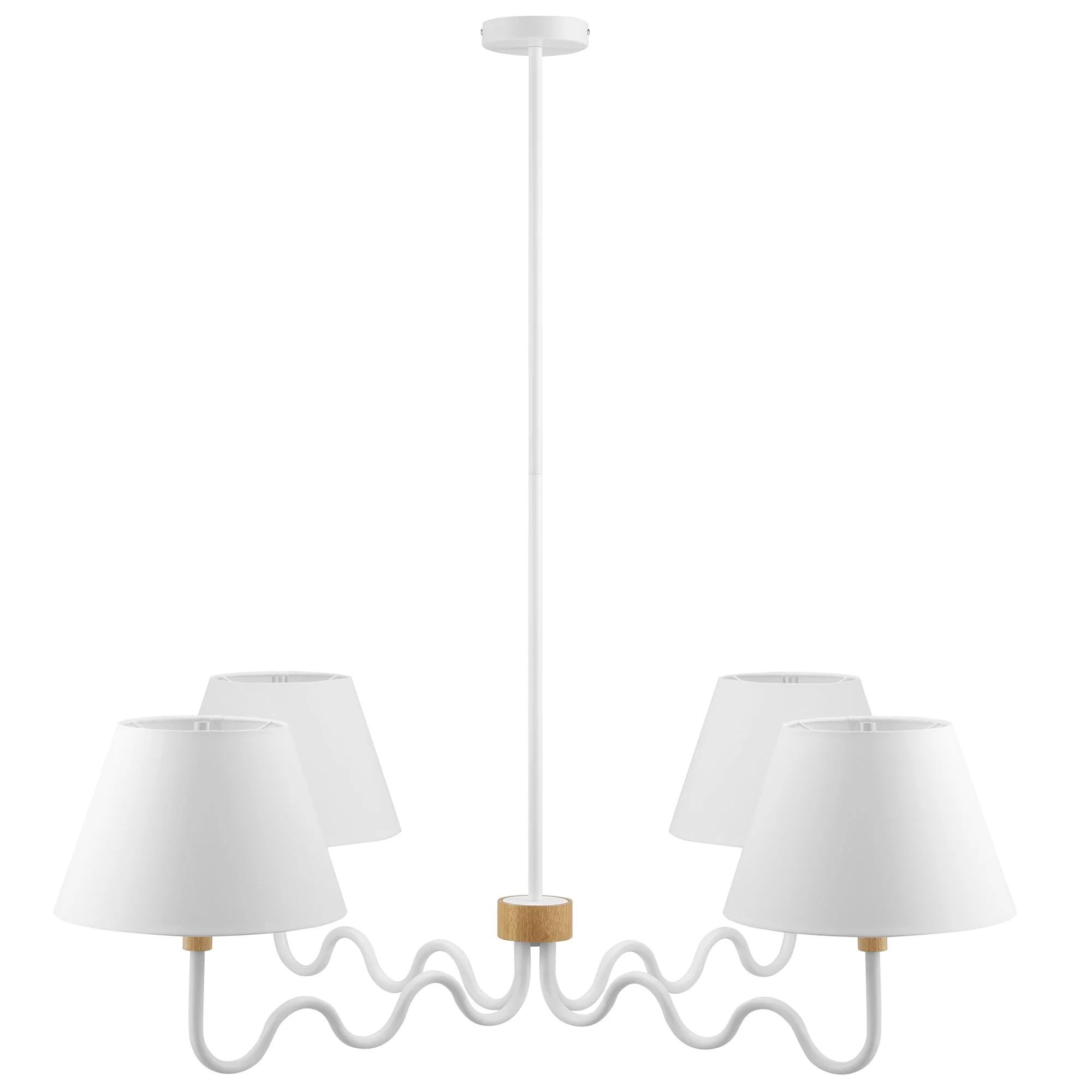 Sunlit Squiggle 4-Arm Pendant Light by Modway - Image 14