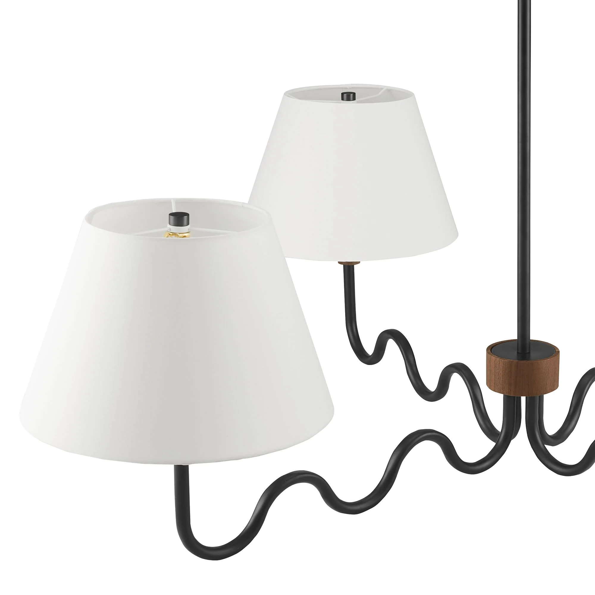 Sunlit Squiggle 4-Arm Pendant Light by Modway - Image 6