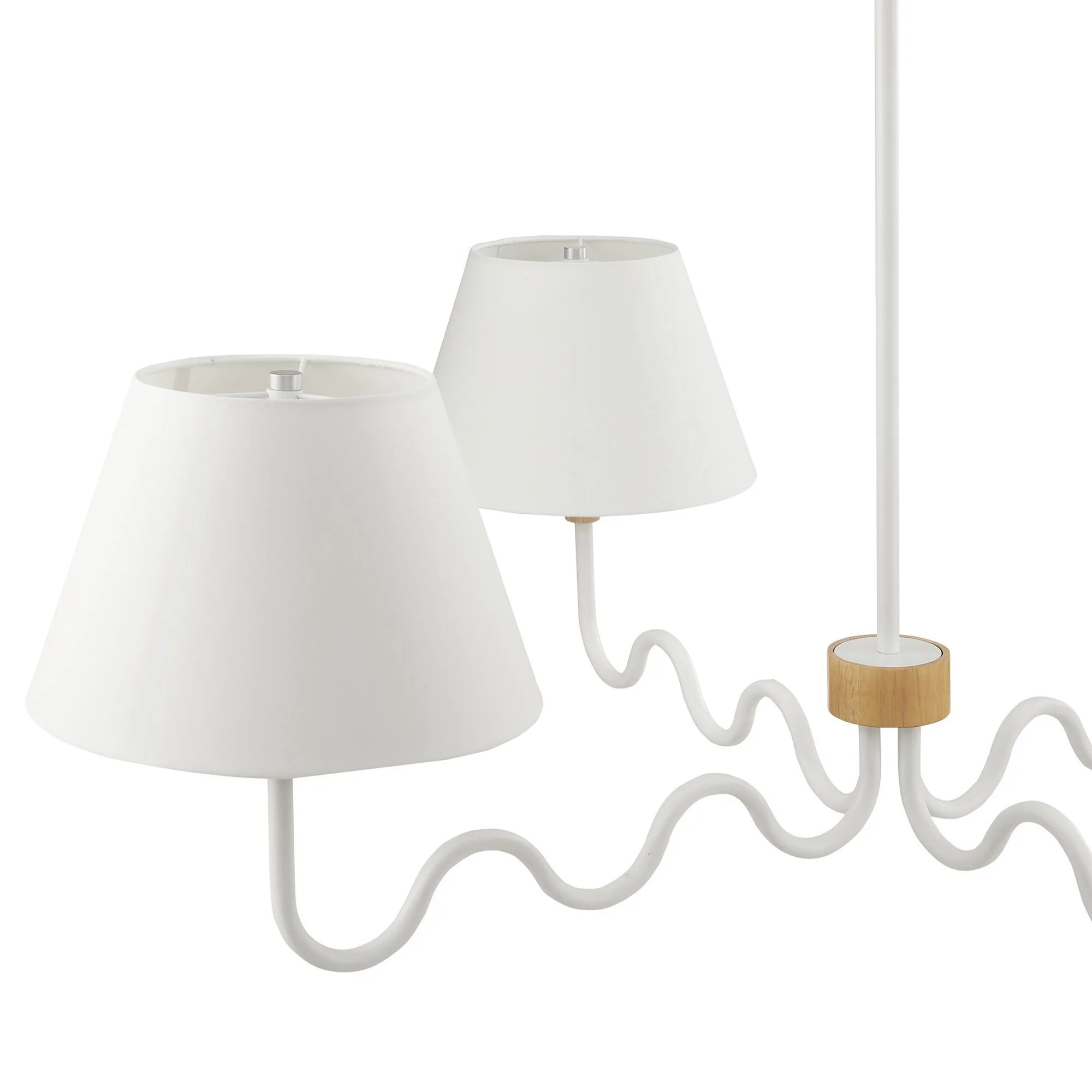 Sunlit Squiggle 4-Arm Pendant Light by Modway - Image 9